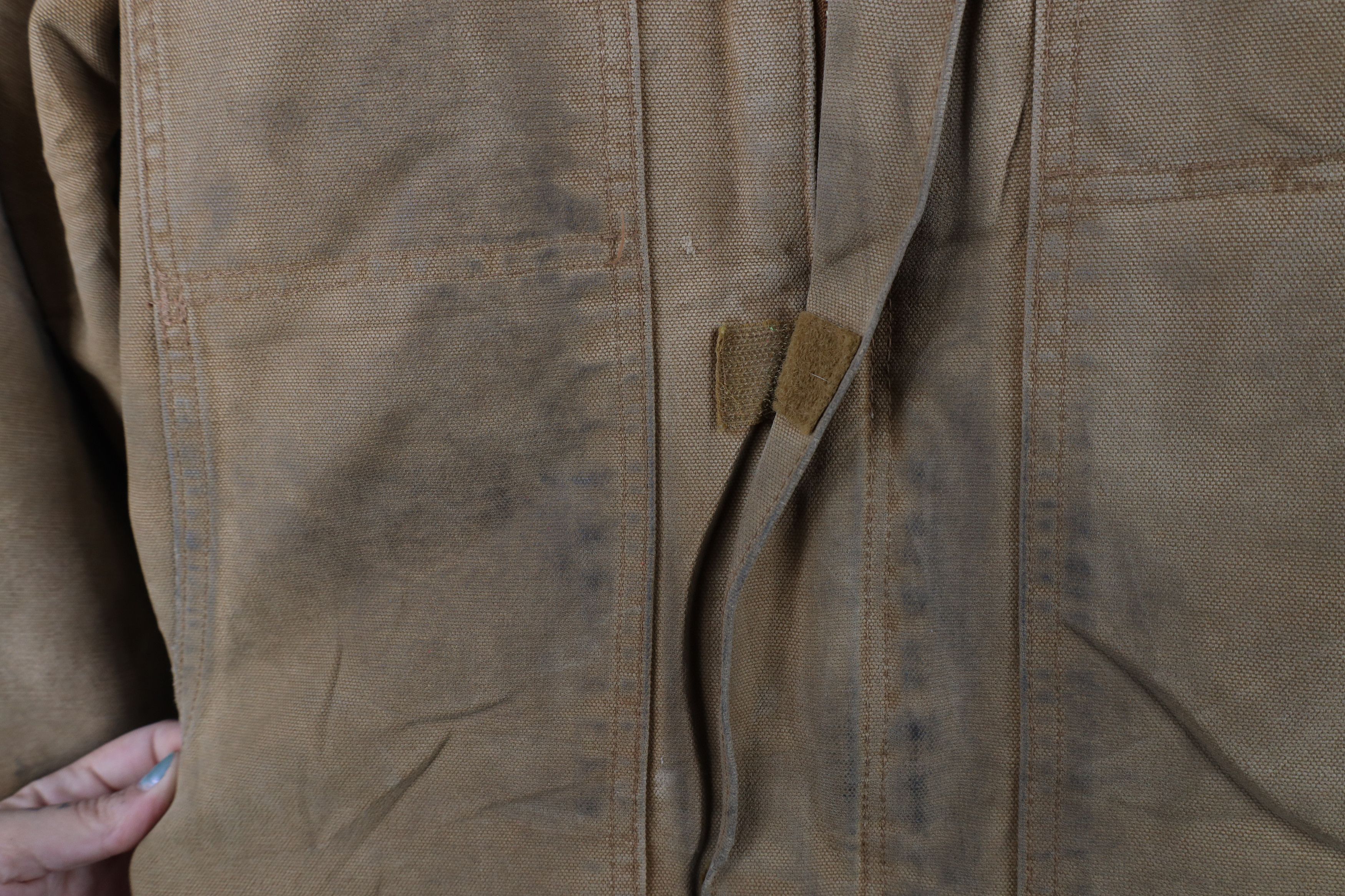 Carhartt × Vintage Vintage Carhartt Spell Out Quilted Canvas Chore Barn Jacket Size US S / EU 44-46 / 1 - 8 Thumbnail
