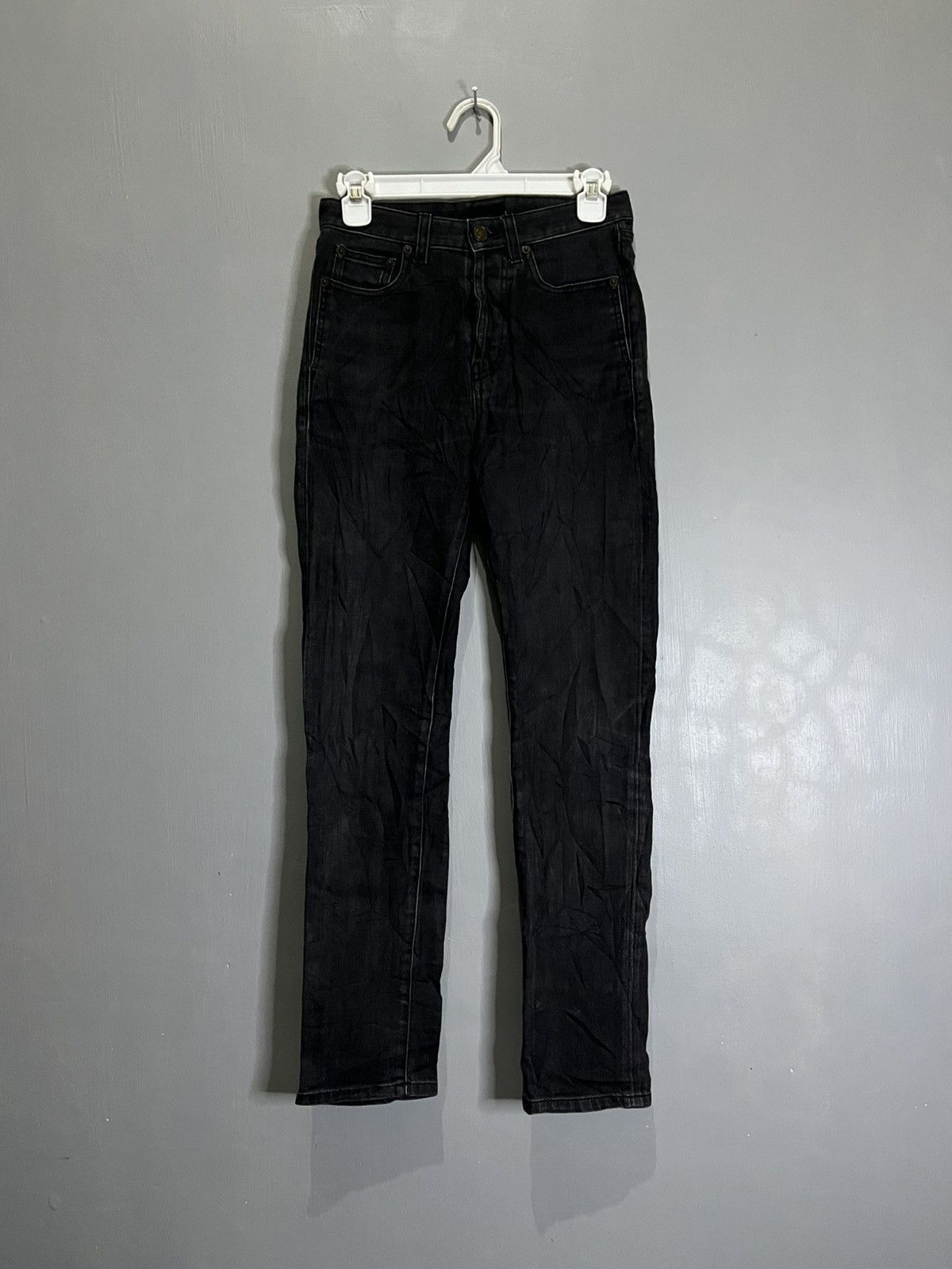Black Raw Skinny Jeans