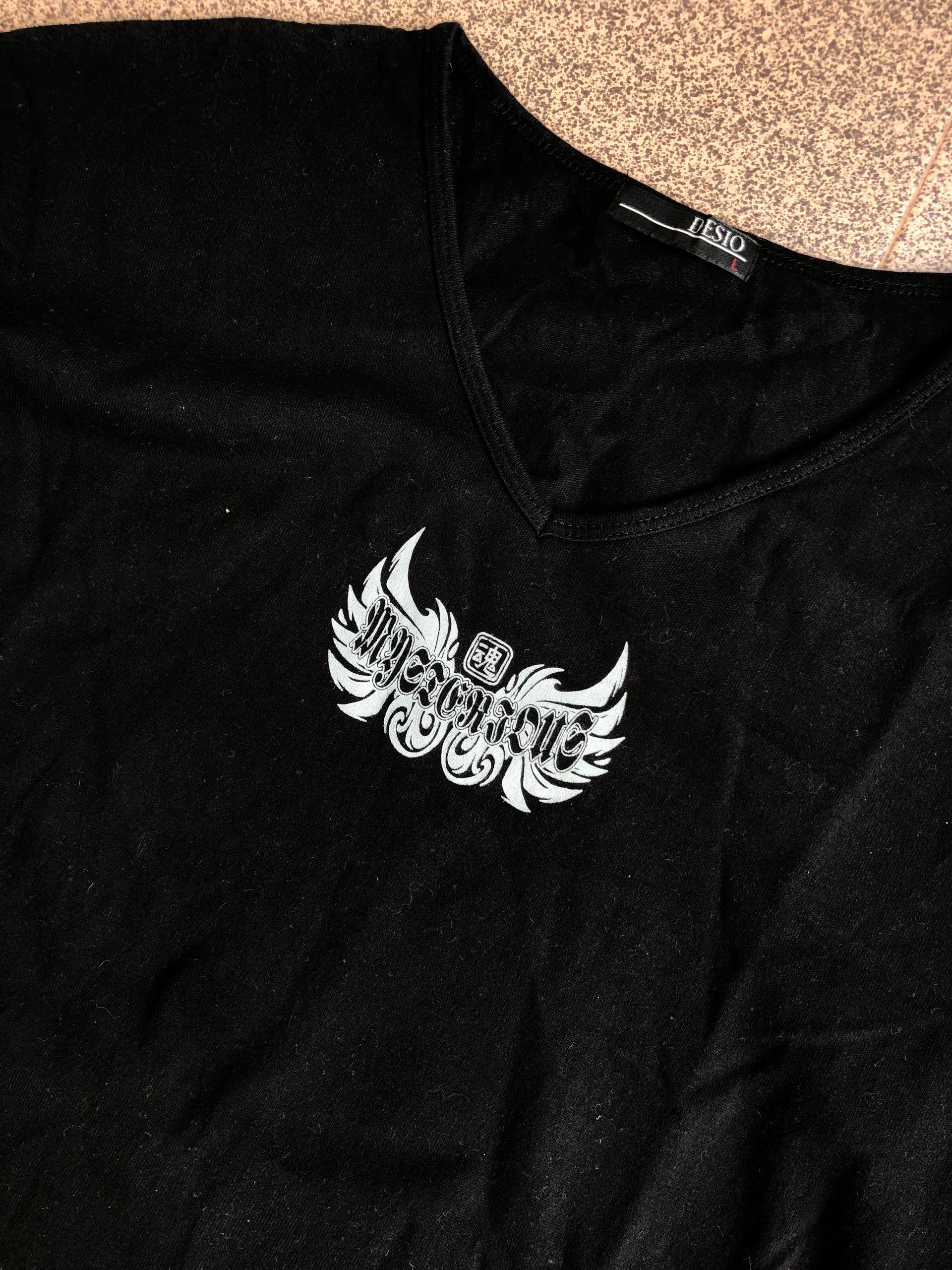 Japanese Brand Desio poem words tribal longsleeve Size US L / EU 52-54 / 3 - 5 Thumbnail
