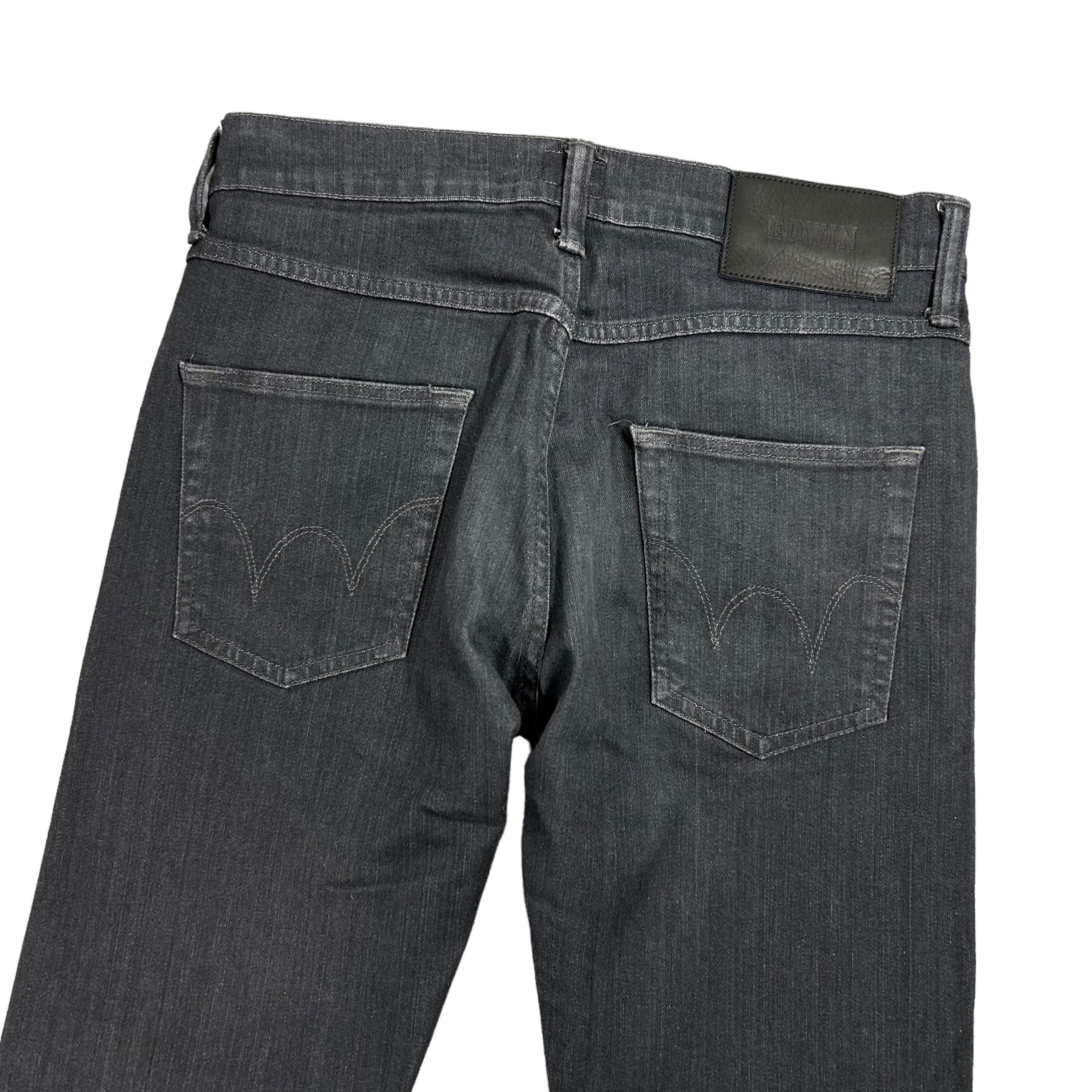 Edwin Edwin ED-55 Regular Tapered Black Denim Size W29L32 Size US 29 - 4 Thumbnail
