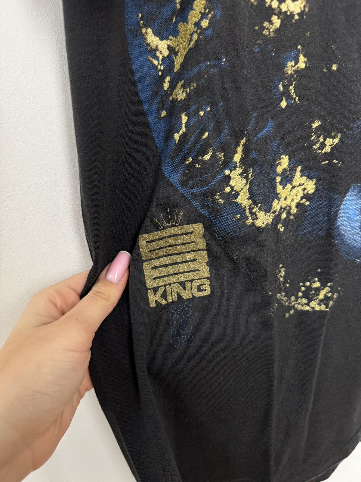 Band Tees × Vintage Vintage 1992 B.B. King Black T-Shirt Size US L / EU 52-54 / 3 - 4 Thumbnail