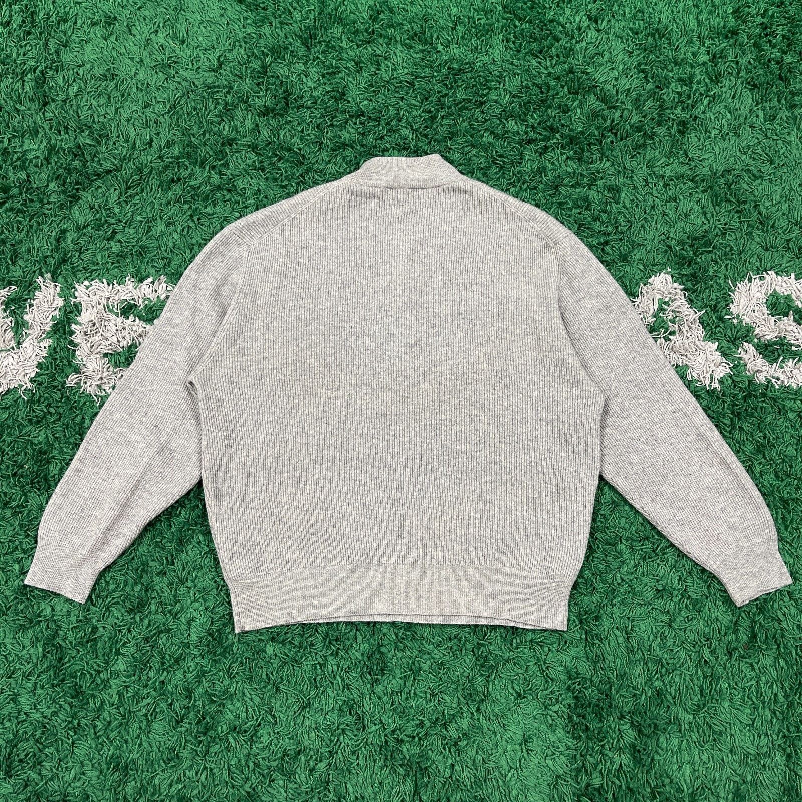 Burberry × Vintage BURBERRY London 100% Cashmere 1/4 Zip Pullover Sweater XL Size US XL / EU 56 / 4 - 7 Thumbnail