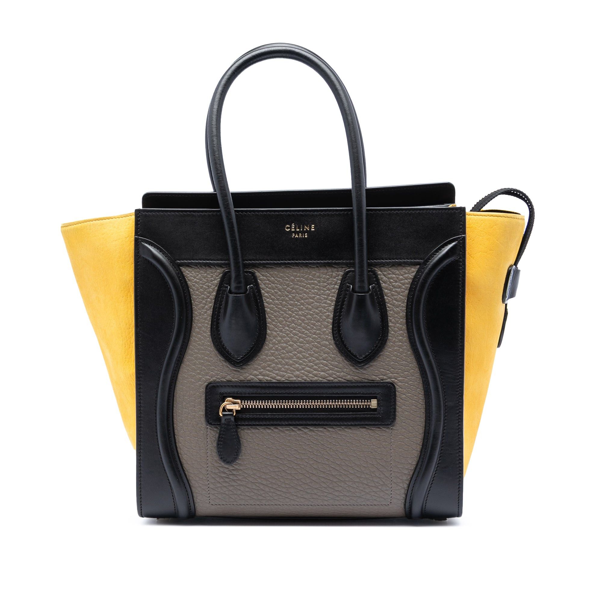 Celine Micro Tricolor Leather Luggage Tote Size ONE SIZE - 1 Thumbnail