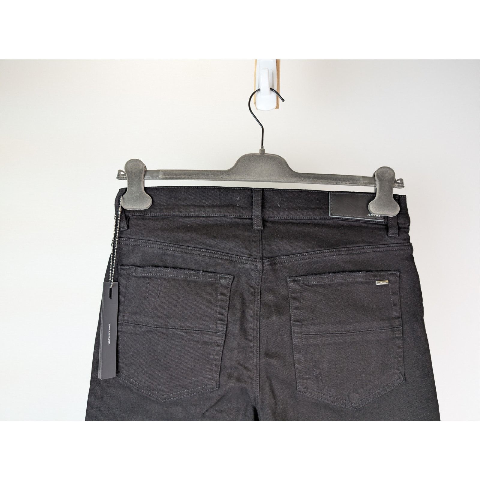 Amiri o1rshd1 Boucle MX1 Denim Jeans in Black Overdyed Size US 34 / EU 50 - 13 Thumbnail