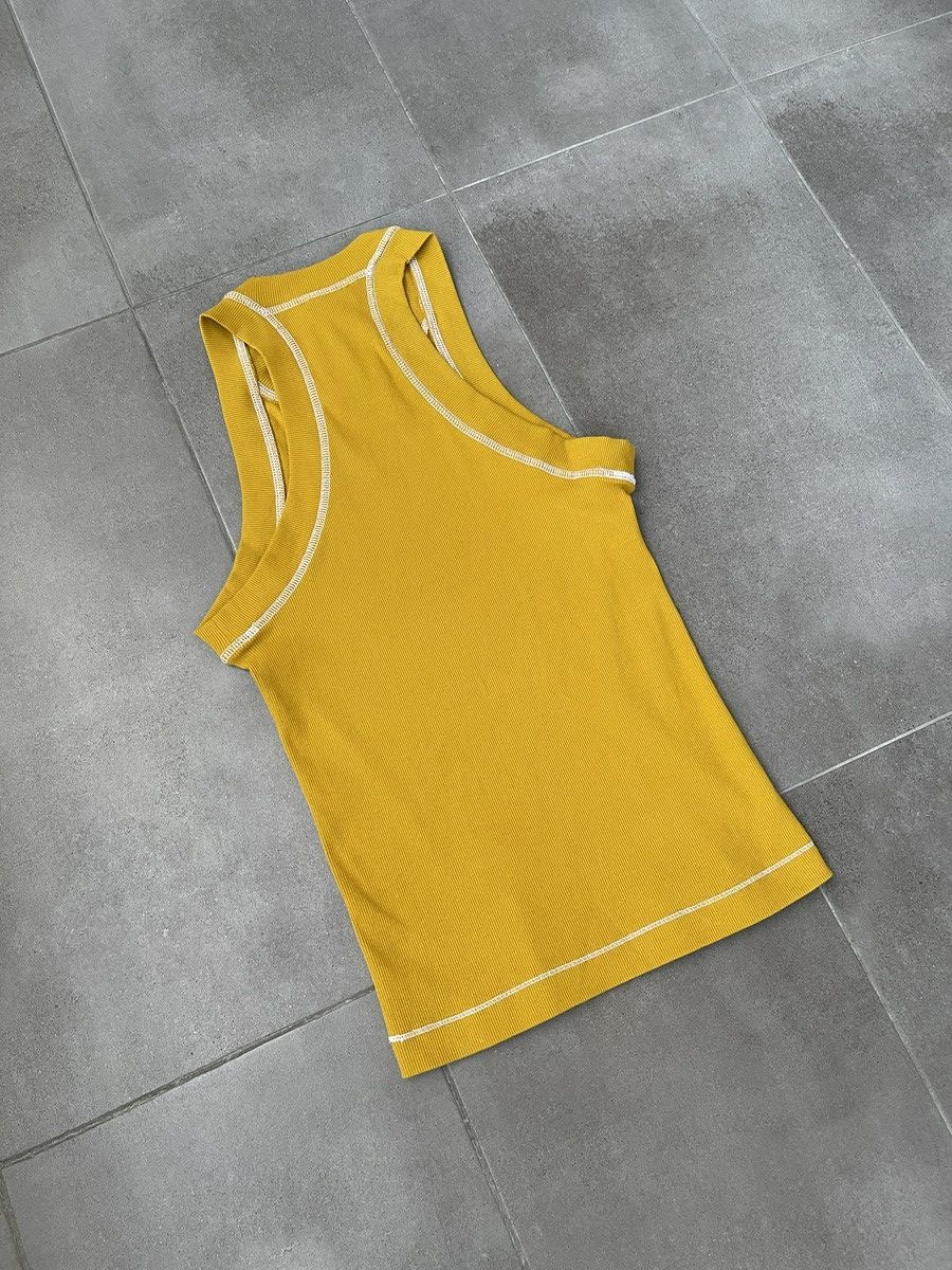 Saul Nash !DS! SS23 Saul Nash Yellow Overlock Stitch Tank Top Size US M / EU 48-50 / 2 - 13 Thumbnail