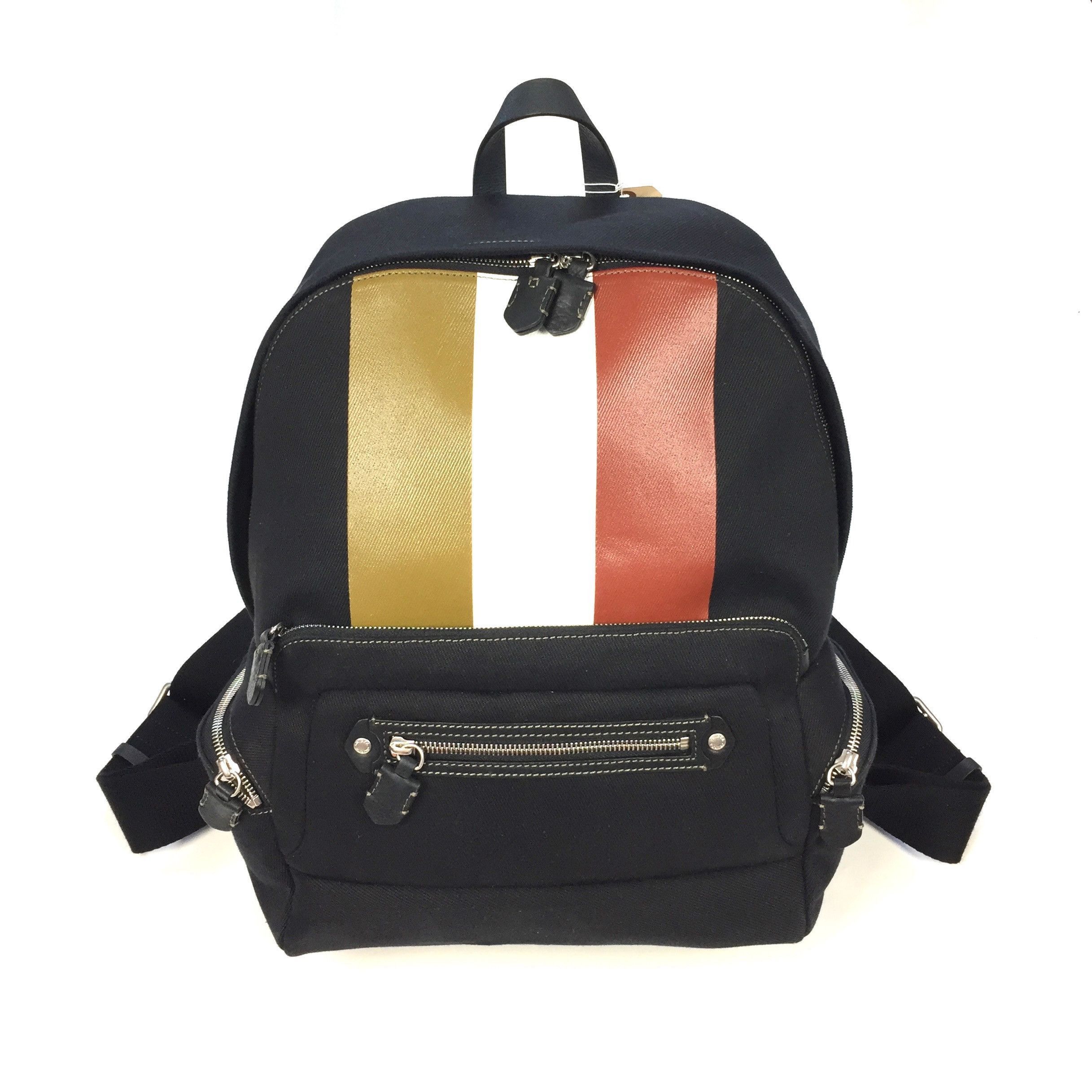 Ghurka $1.5k Ghurka Weston II Web Stripe Backpack NWT Size ONE SIZE - 1 Preview
