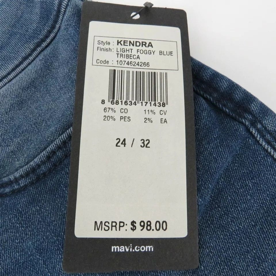 Mavi Mavi Kendra Light Foggy Blue Tribeca Womens Jeans W24 L32 NW Size 24" / US 00 / IT 34 - 4 Thumbnail