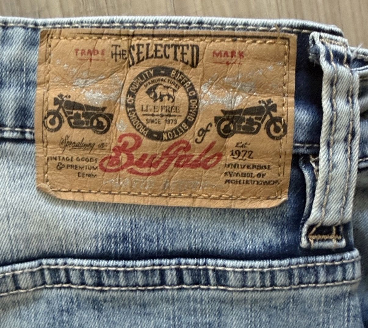 Buffalo David Bitton Buffalo David Bitton Slim Straight Denim Jeans Size US 32 / EU 48 - 9 Thumbnail
