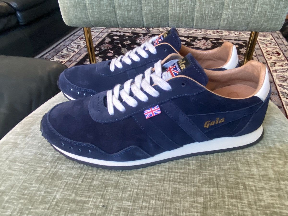 Gola Gola Track 317 Black Suede Sz 10 1905 Made In England Rare Size US 10 / EU 43 - 3 Thumbnail