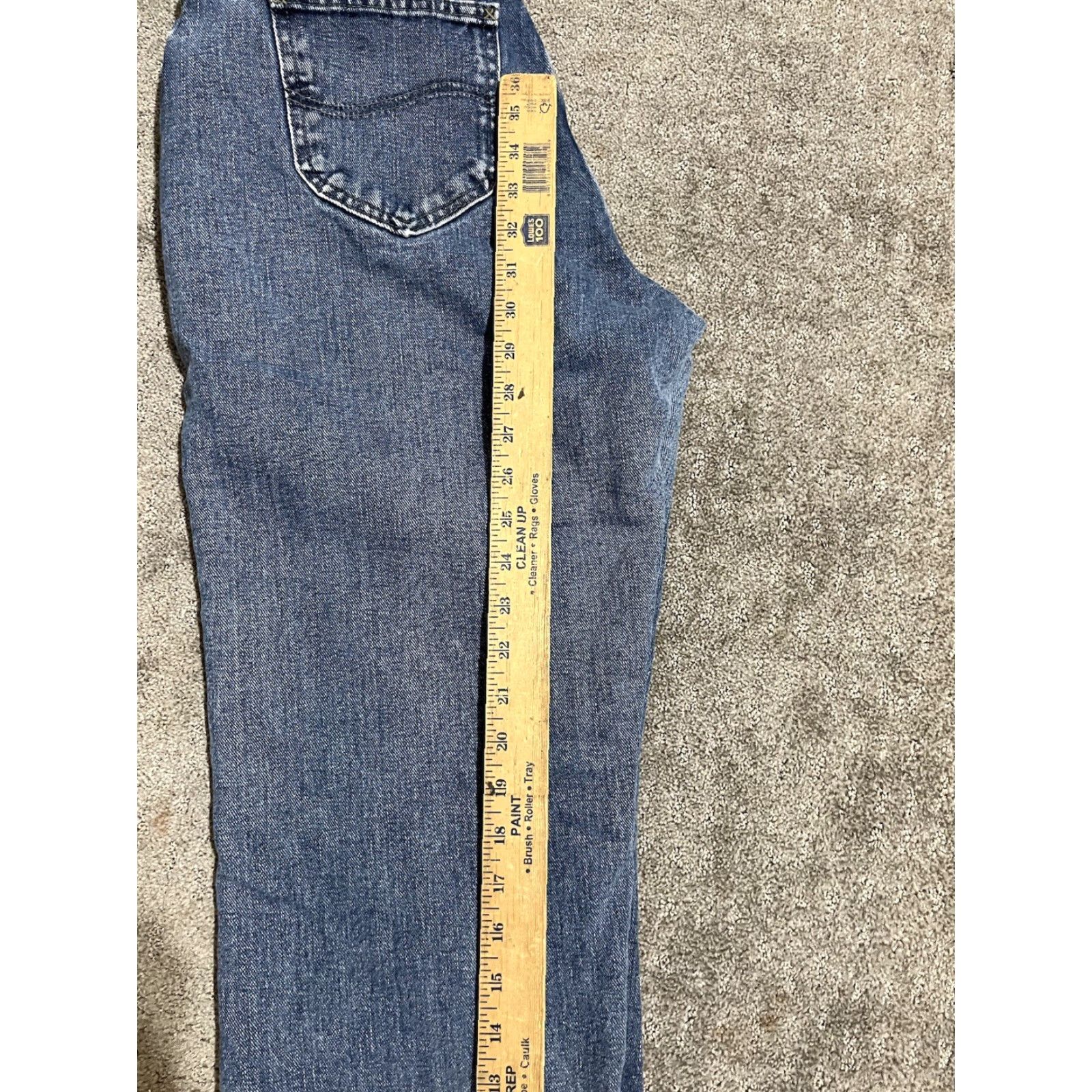 Lee VINTAGE Lee Original Relaxed Jeans 10M Womens Blue Denim 30" Inseam 5-Pocket Belt Loops Mens? Womens Size 32" / US 10 / IT 46 - 7 Thumbnail