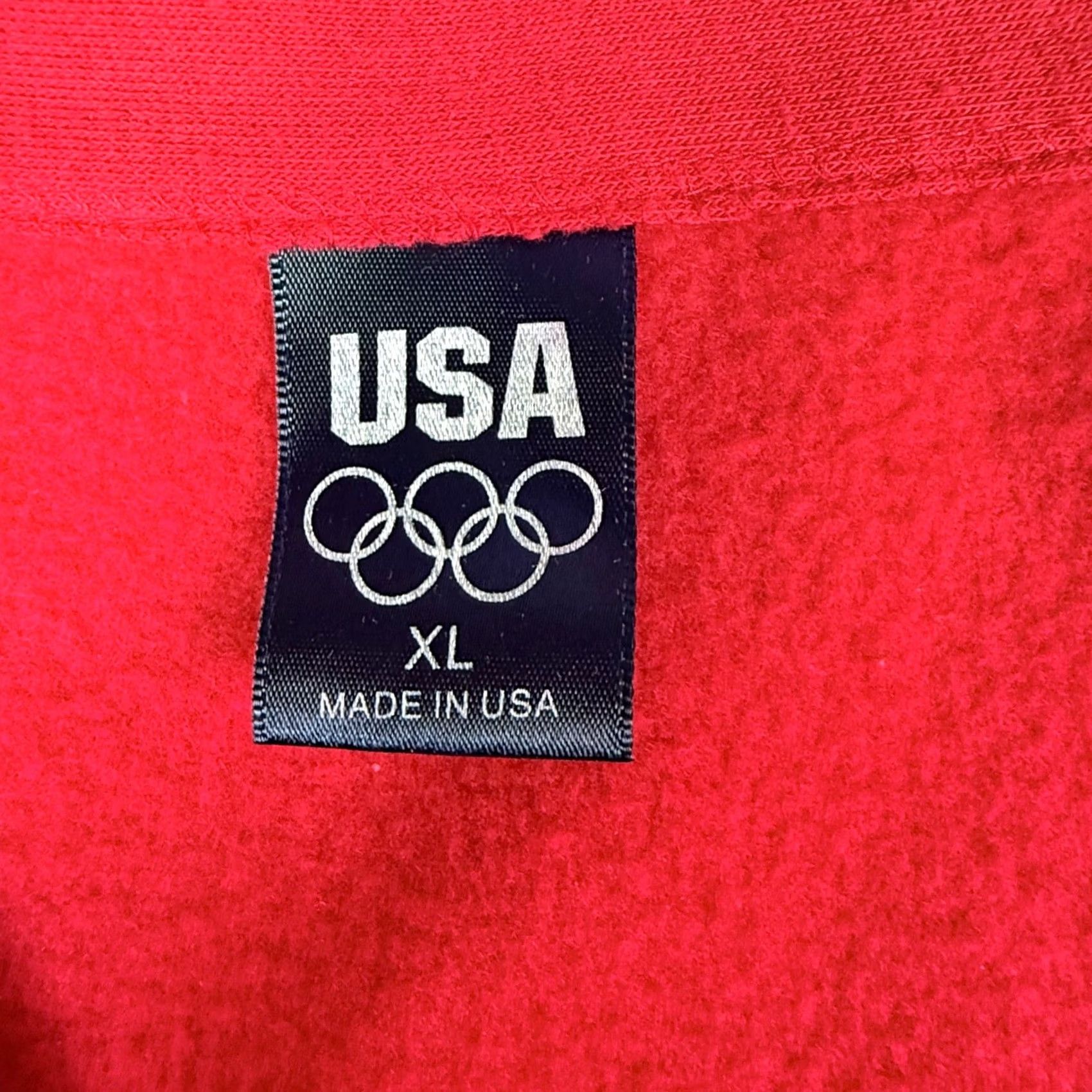 Etro VINTAGE Team USA Olympic Games Red Fleece Full Zip Jacket XL Mens Size US XL / EU 56 / 4 - 4 Thumbnail