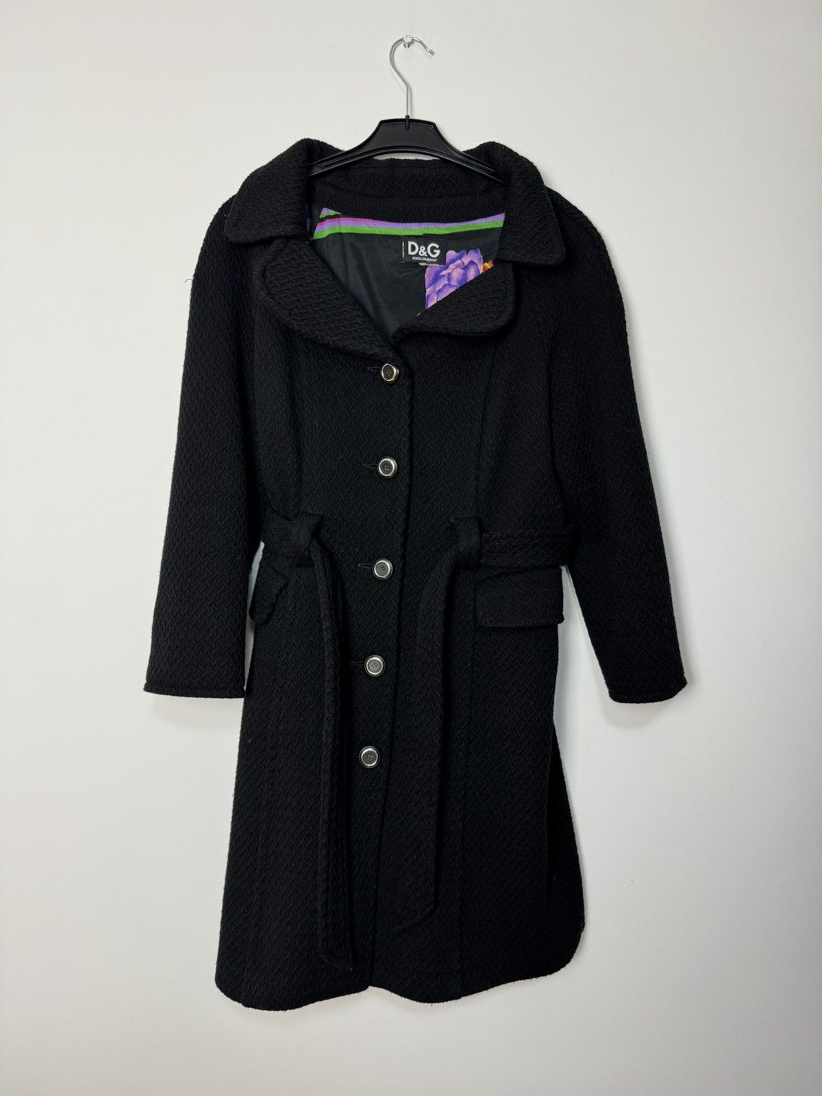 Dolce & Gabbana Dolce Gabbana Wool Coat “Floral” luxury design Made In Italy Size S / US 4 / IT 40 - 1 Thumbnail
