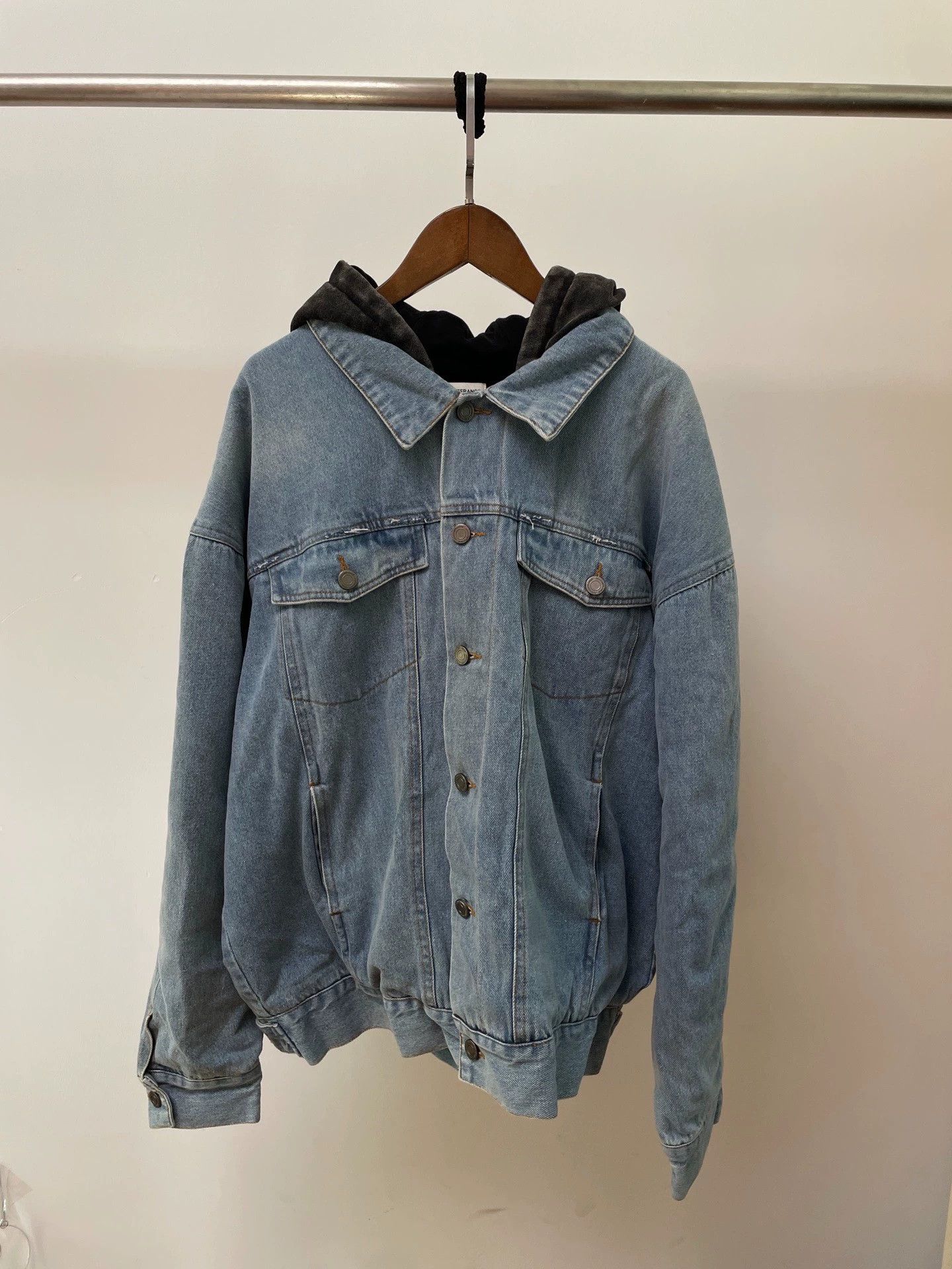 Arno De France Arnode France Washed Denim Two-Tone Jacket M Size US M / EU 48-50 / 2 - 1 Thumbnail