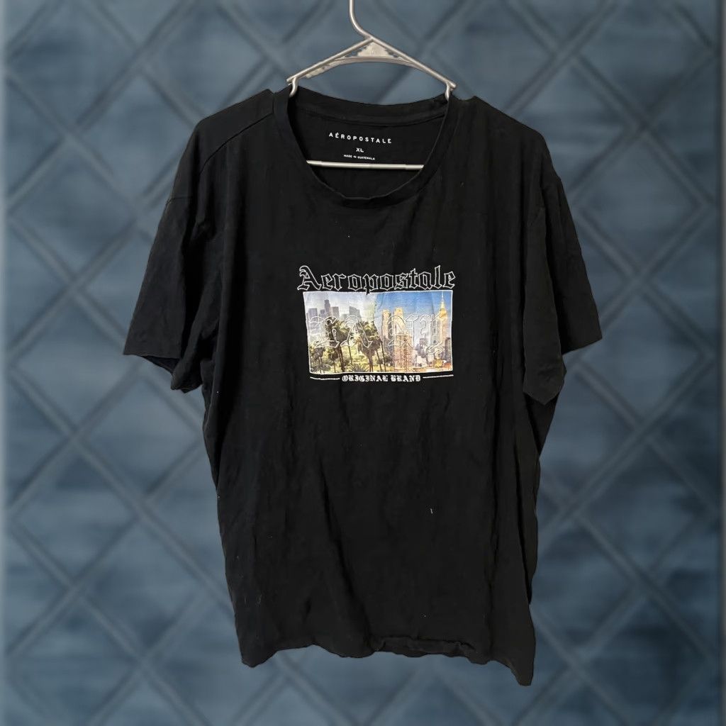 Aeropostale Aeropostale T-Shirt Mens XL Black Logo Tee Shirt Short Sleeve Casual Graphic Tee Size US XL / EU 56 / 4 - 1 Thumbnail