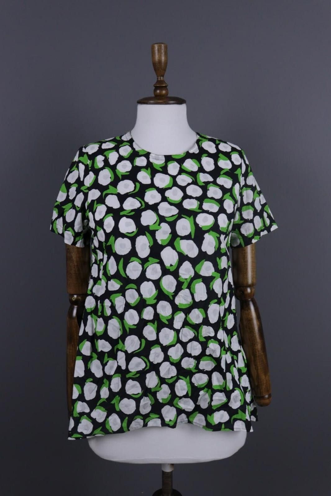 Marimekko Marimekko Black Floral Summer Blouse Shirt Size 34 Size M / US 6-8 / IT 42-44 - 1 Thumbnail