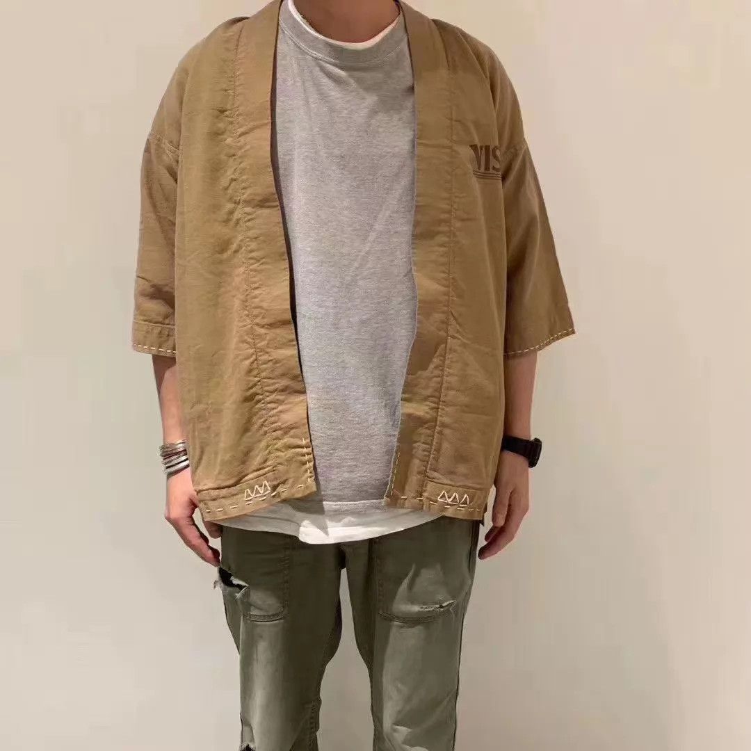Visvim visvim 20SS Sanjuro Kimono Beige 3 Long-staple Cotton Twill Size US L / EU 52-54 / 3 - 7 Thumbnail
