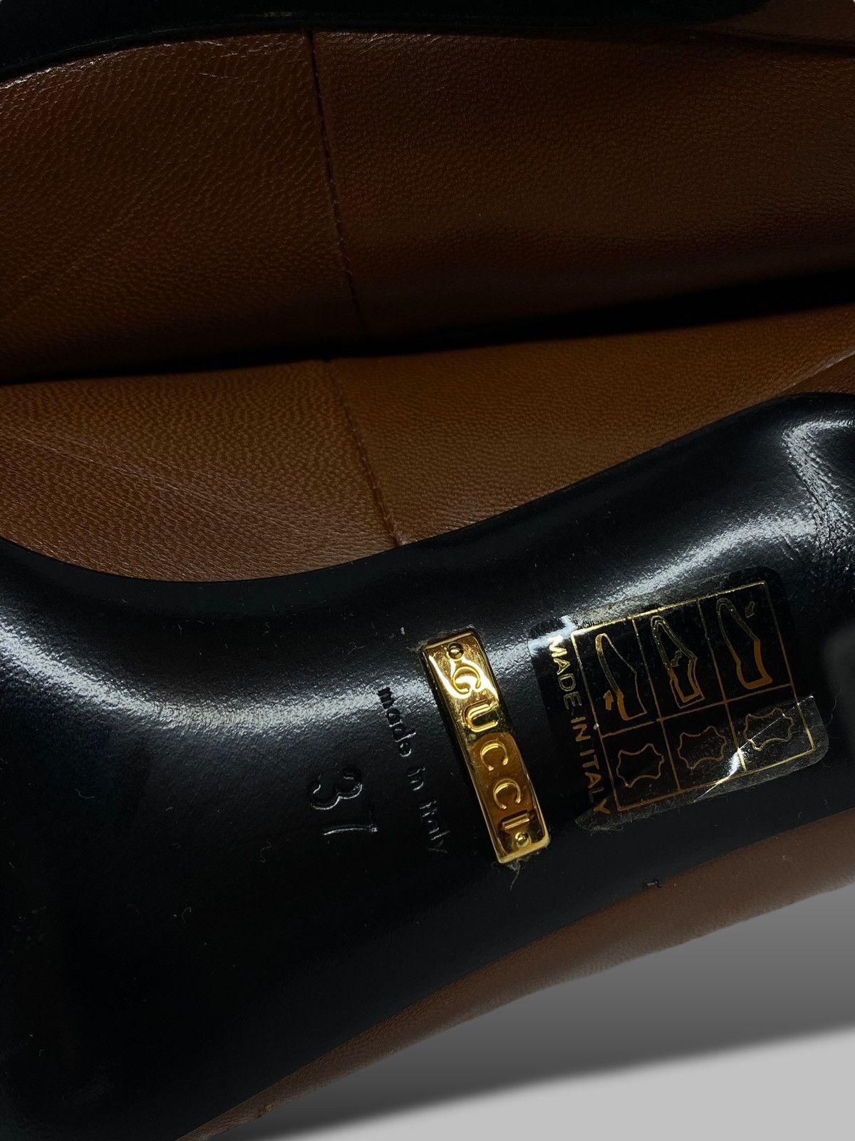 Gucci Gucci Brown Leather Blanca Pointed Toe Pump Heels RRP 700$ Size US 7 / IT 37 - 17 Thumbnail