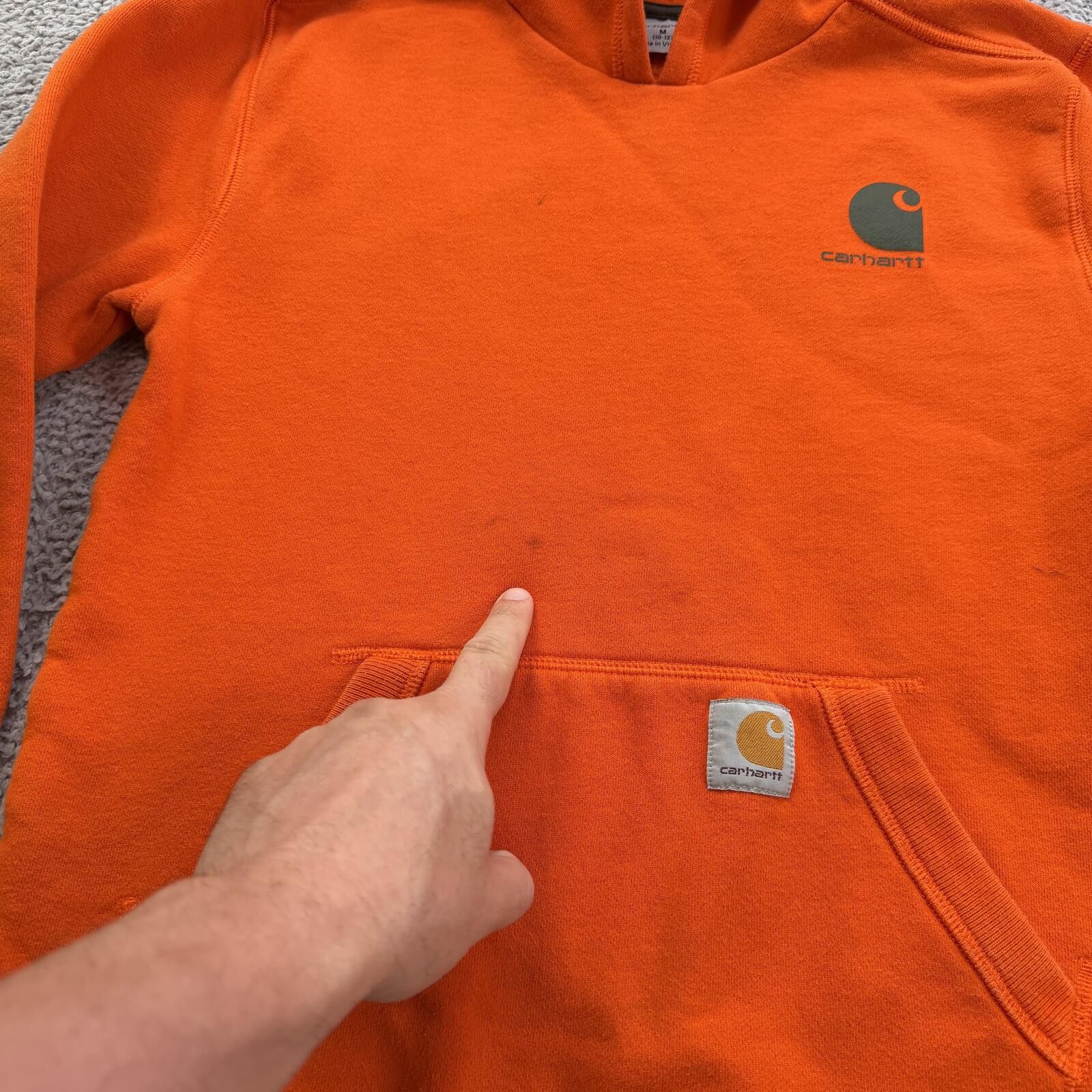 Carhartt Carhartt Youth Hoodie Orange Pullover Sweatshirt Kids M 10 Size US M / EU 48-50 / 2 - 7 Thumbnail