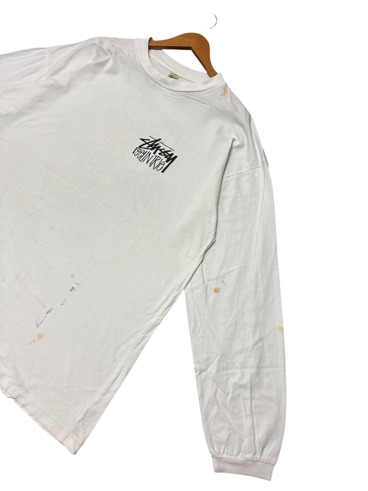 Stussy 💥RARE💥VINTAGE STUSSY FEELIN IRIE LONGSLEEVE 🔥 Size US XL / EU 56 / 4 - 12 Thumbnail