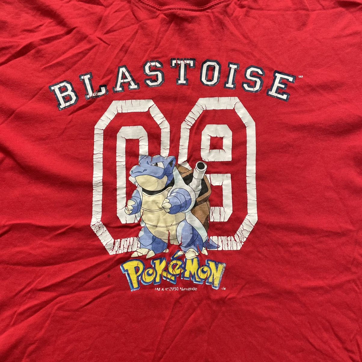 Vintage Vintage Y2K Blastoise Pokemon Graphic Tee Streetwear Baggy M Size US M / EU 48-50 / 2 - 2 Thumbnail