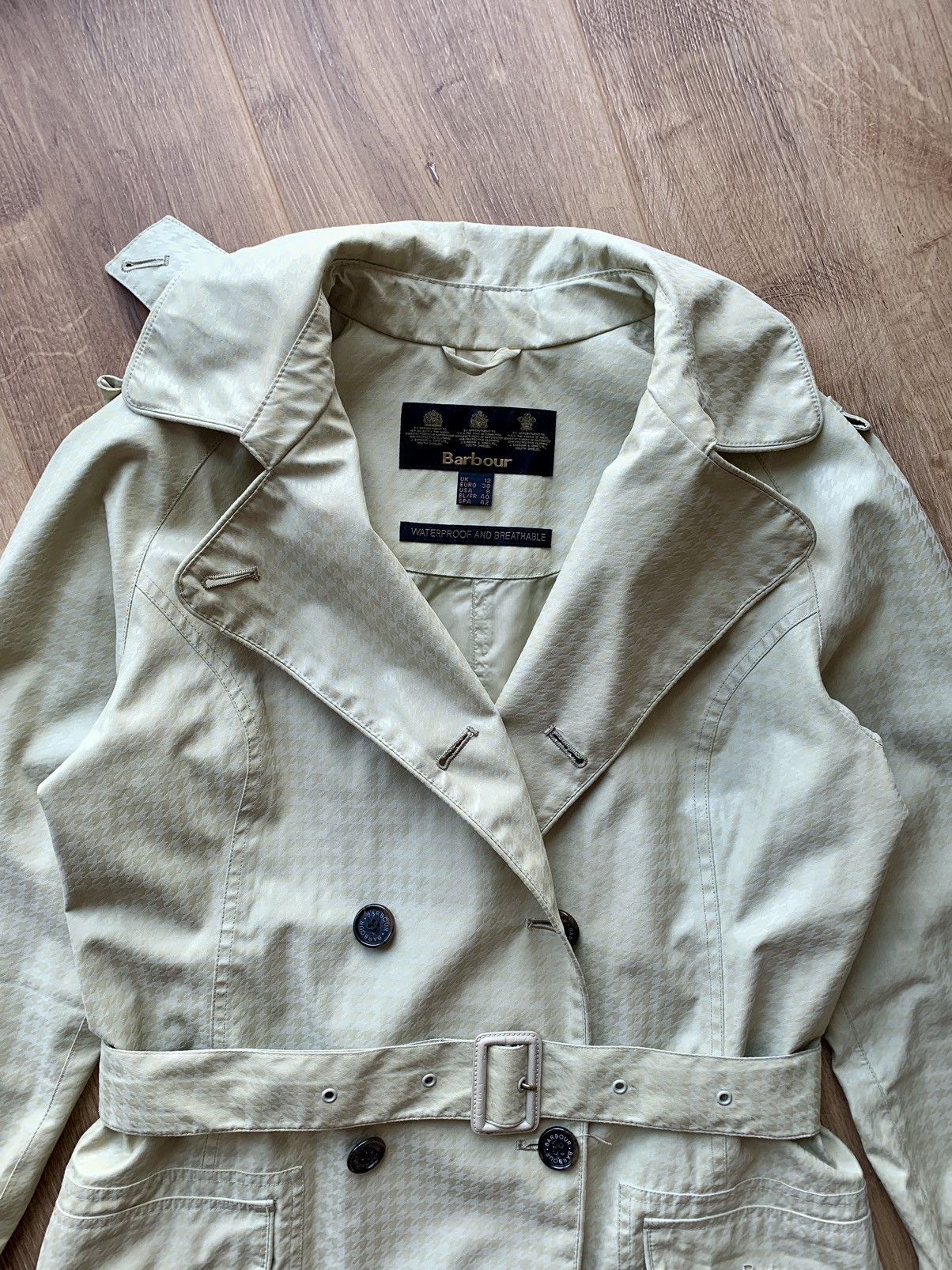 Barbour Barbour Houndstooth Valerie waterproof Trench Coat Size M / US 6-8 / IT 42-44 - 4 Thumbnail