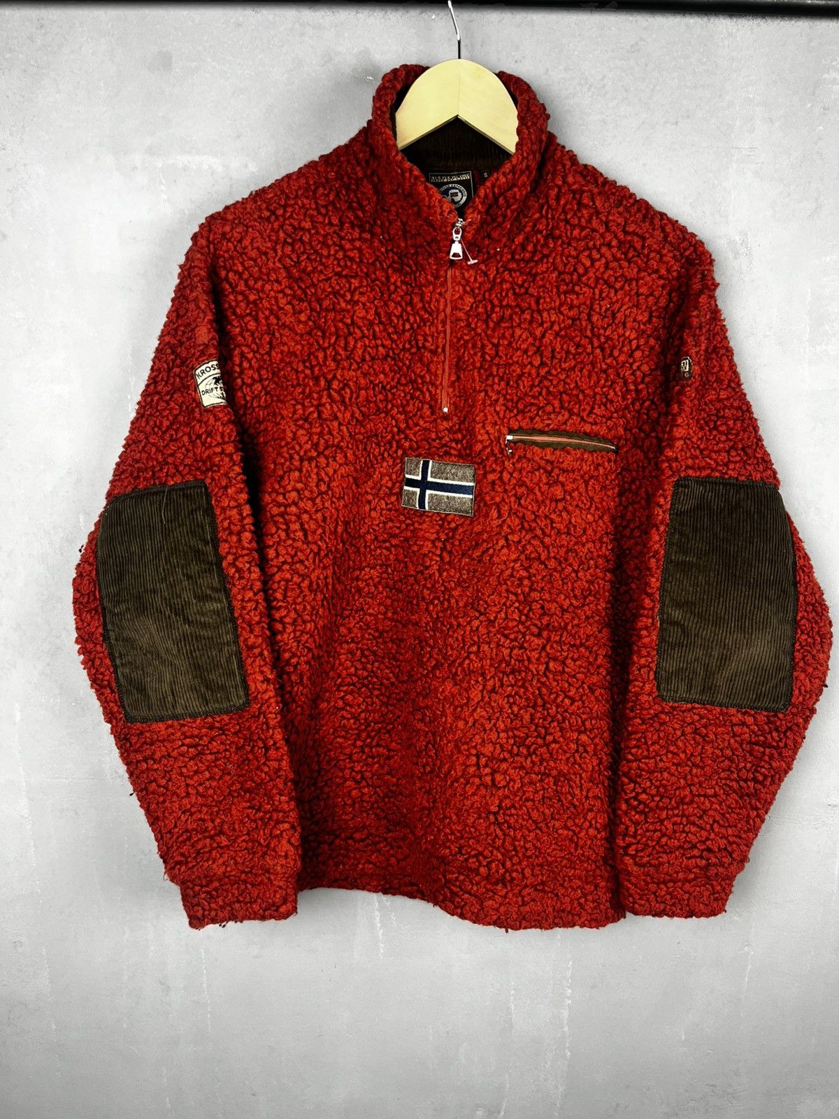 Napapijri Napapijri Fleece Sherpa Jacket 1/4 Zip Pull Over Size Size US S / EU 44-46 / 1 - 1 Thumbnail