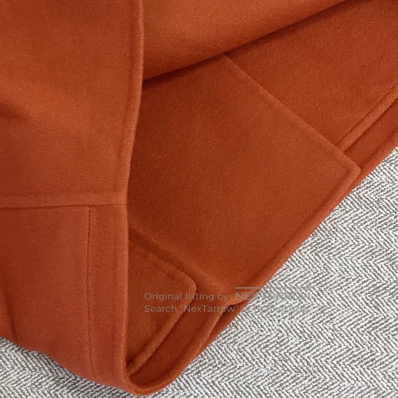 Hermes Hermes Orange mid-length cashmere overcoat, 100% cashmere, Size XS / US 0-2 / IT 36-38 - 5 Thumbnail