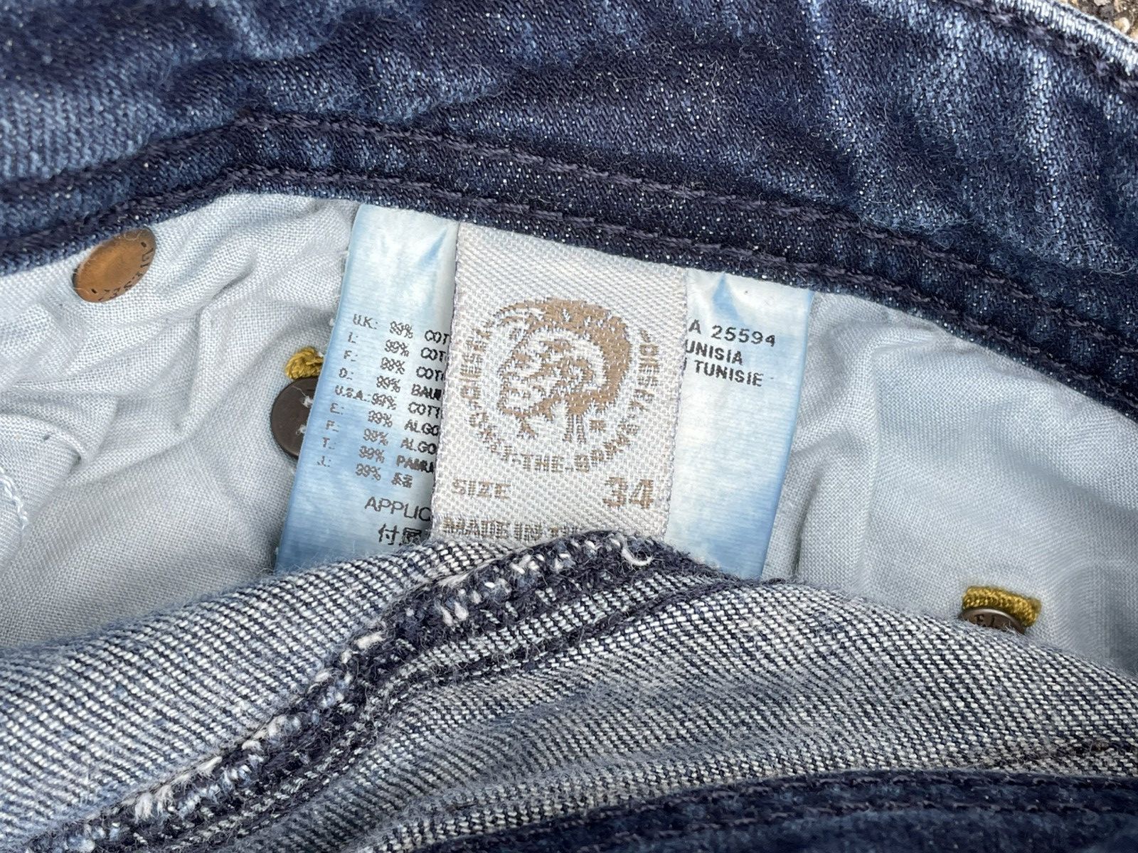 Diesel Diesel Stretch Riveted Jeans Size US 34 / EU 50 - 7 Thumbnail
