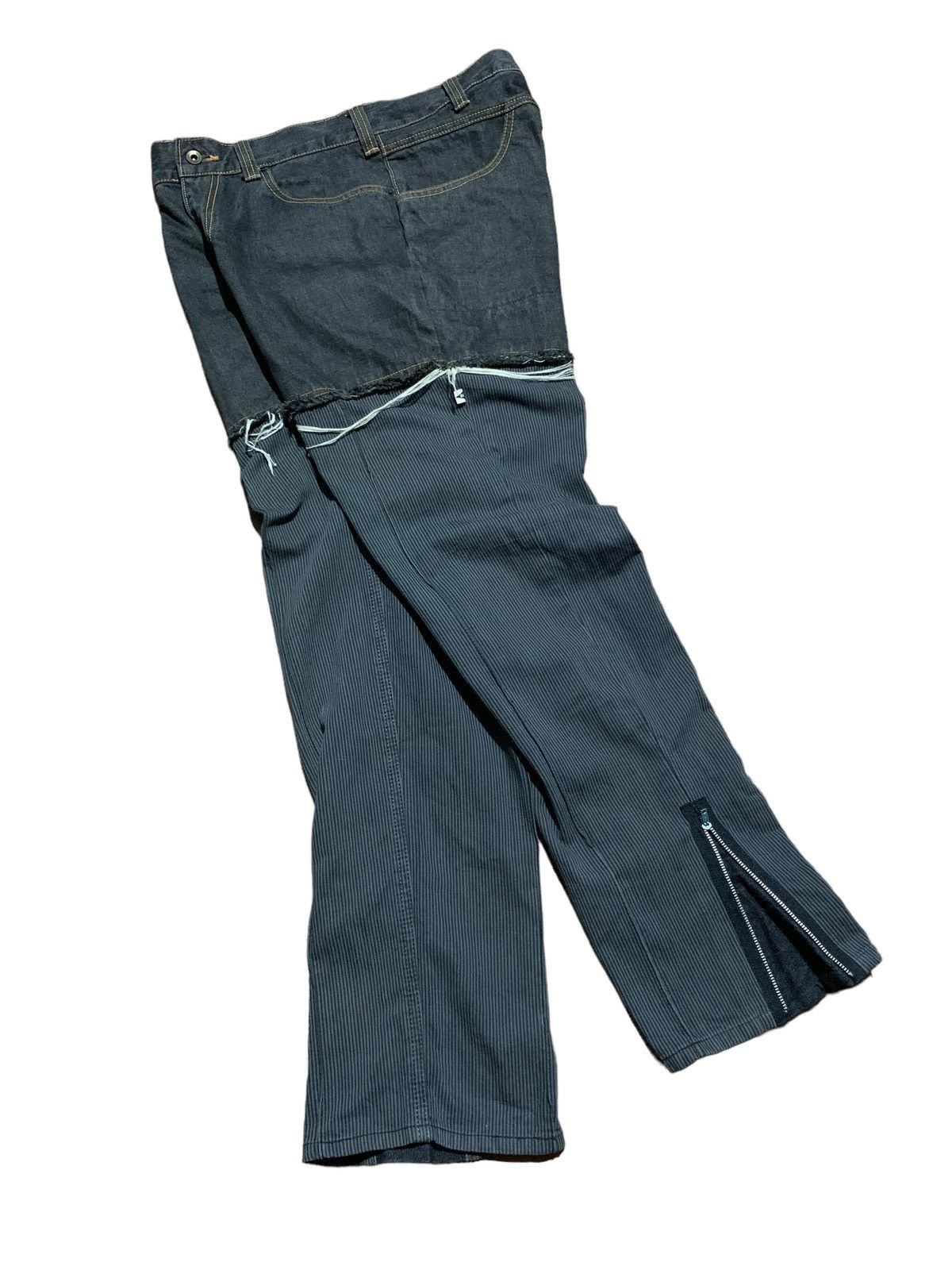If Six Was Nine Japanese hybrid distressed double front look denim Size US 32 / EU 48 - 19 Thumbnail