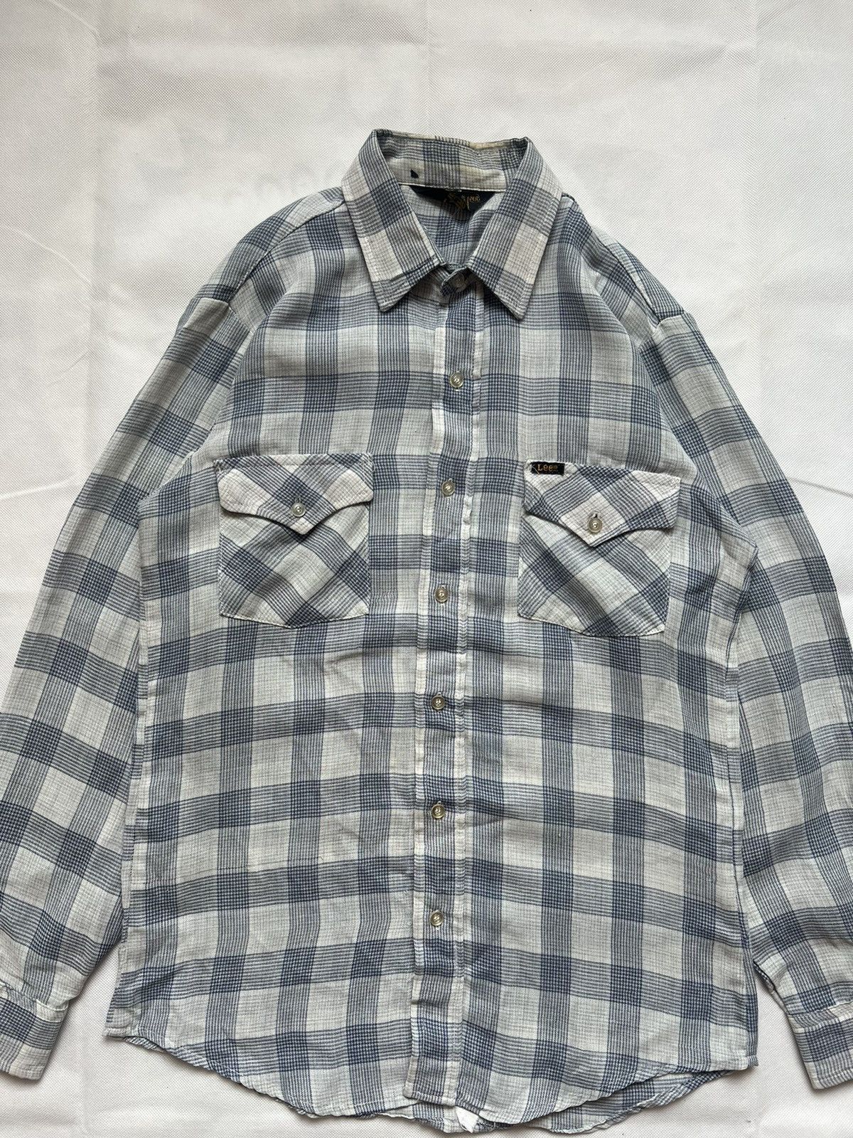 Flannel 70's Vintage Lee Printed Plaid Flannel Shirt Size US M / EU 48-50 / 2 - 12 Thumbnail