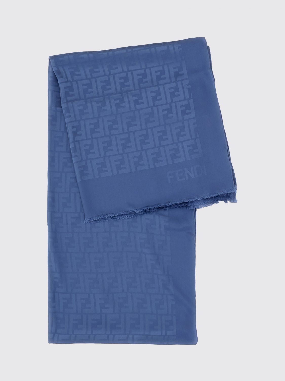 Fendi Fendi Scarf Woman Blue Size ONE SIZE - 1 Thumbnail