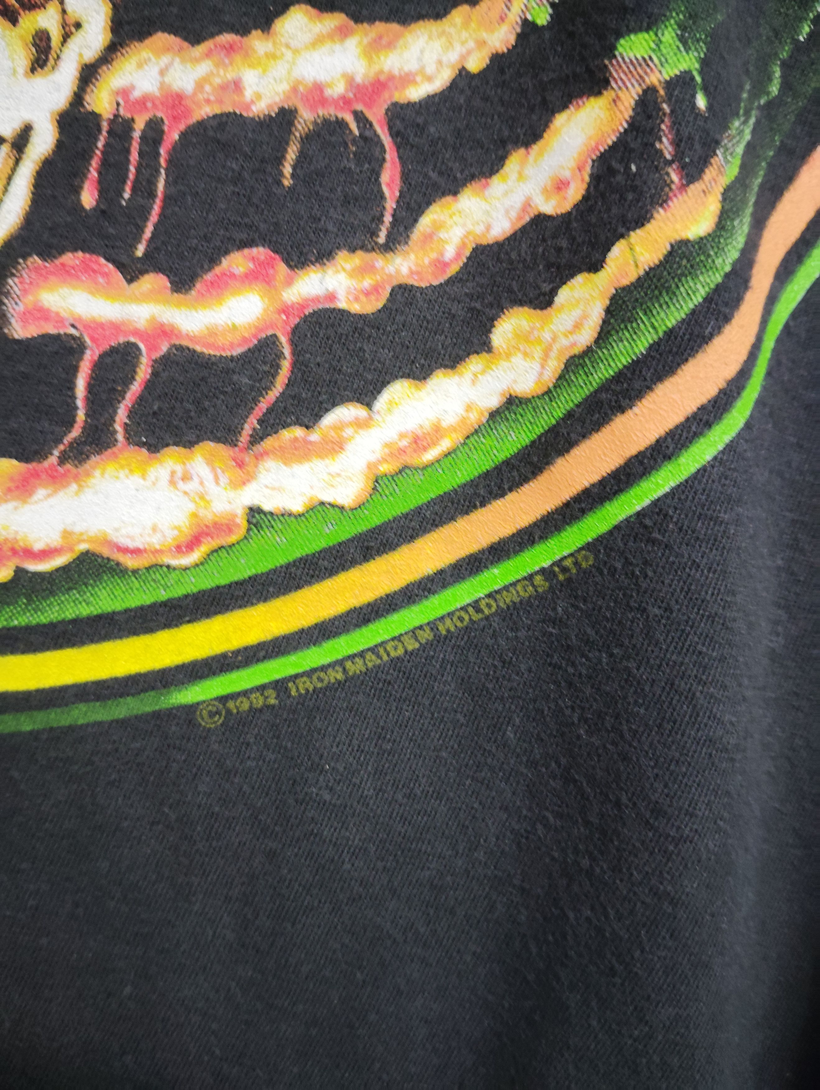 Band Tees × Iron Maiden × Vintage Vintage Iron Maiden ; Fear Of The Dark Tour 92 Size US XL / EU 56 / 4 - 4 Thumbnail