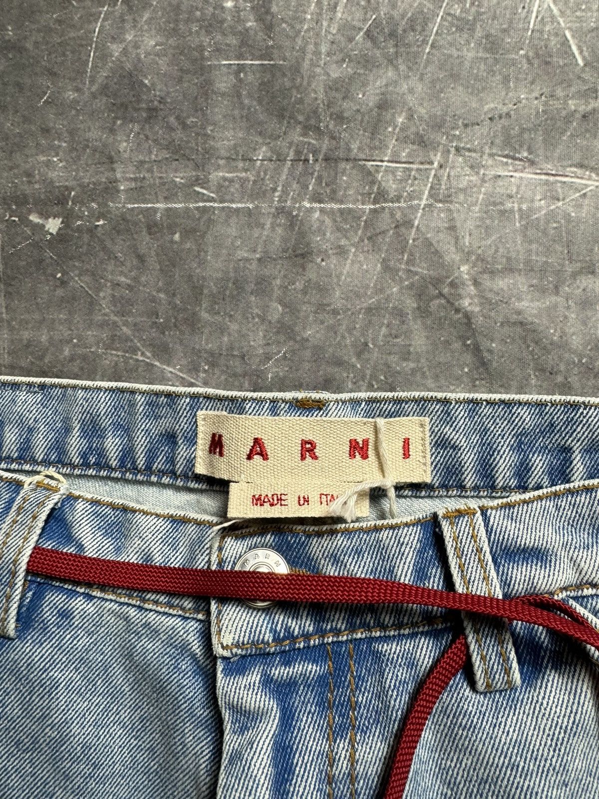 Marni Marni Mohair Patchwork Shorts in Blue Size US 30 / EU 46 - 6 Thumbnail