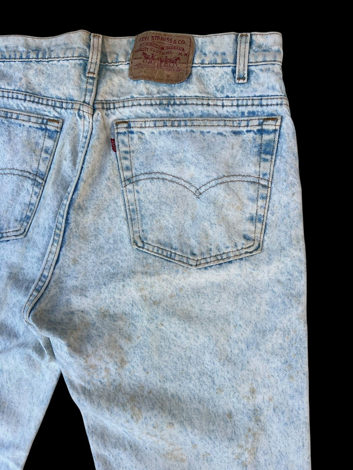 Levi's Dirty Mud Vintage Levi's 505 Stains Acid Wash Denim Jeans Size US 36 / EU 52 - 18 Thumbnail