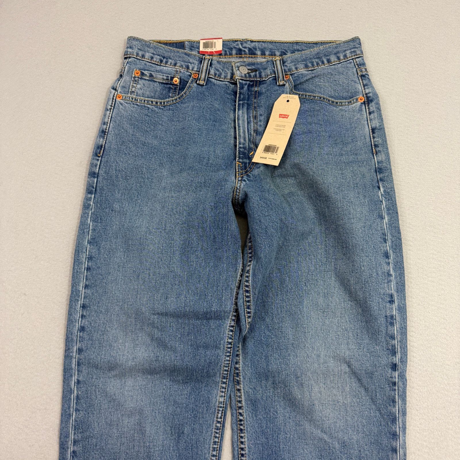 Levi's Levis 550 Relaxed Fit Jeans Men's 34x32 Blue Denim Zip NEW Size US 34 / EU 50 - 2 Thumbnail