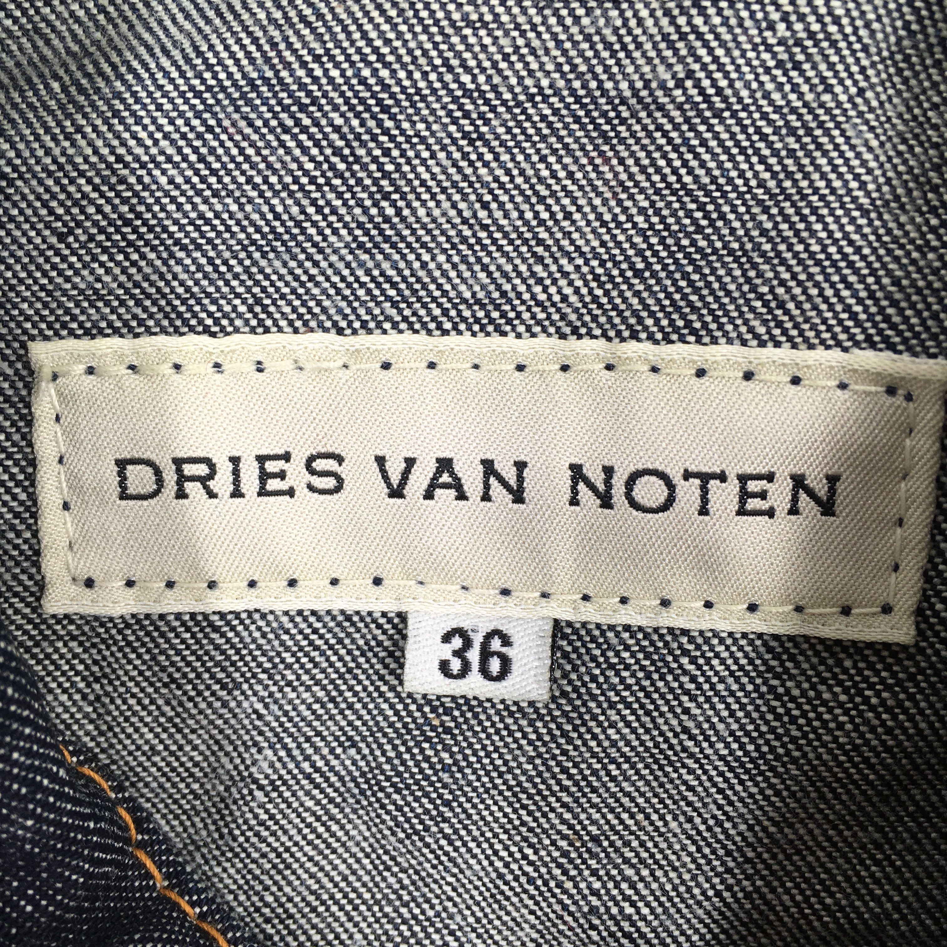 Designer × Dries Van Noten Vintage Dries Van Noten Ladies Denim Trucker Jacket XSmall Size XS / US 0-2 / IT 36-38 - 5 Thumbnail
