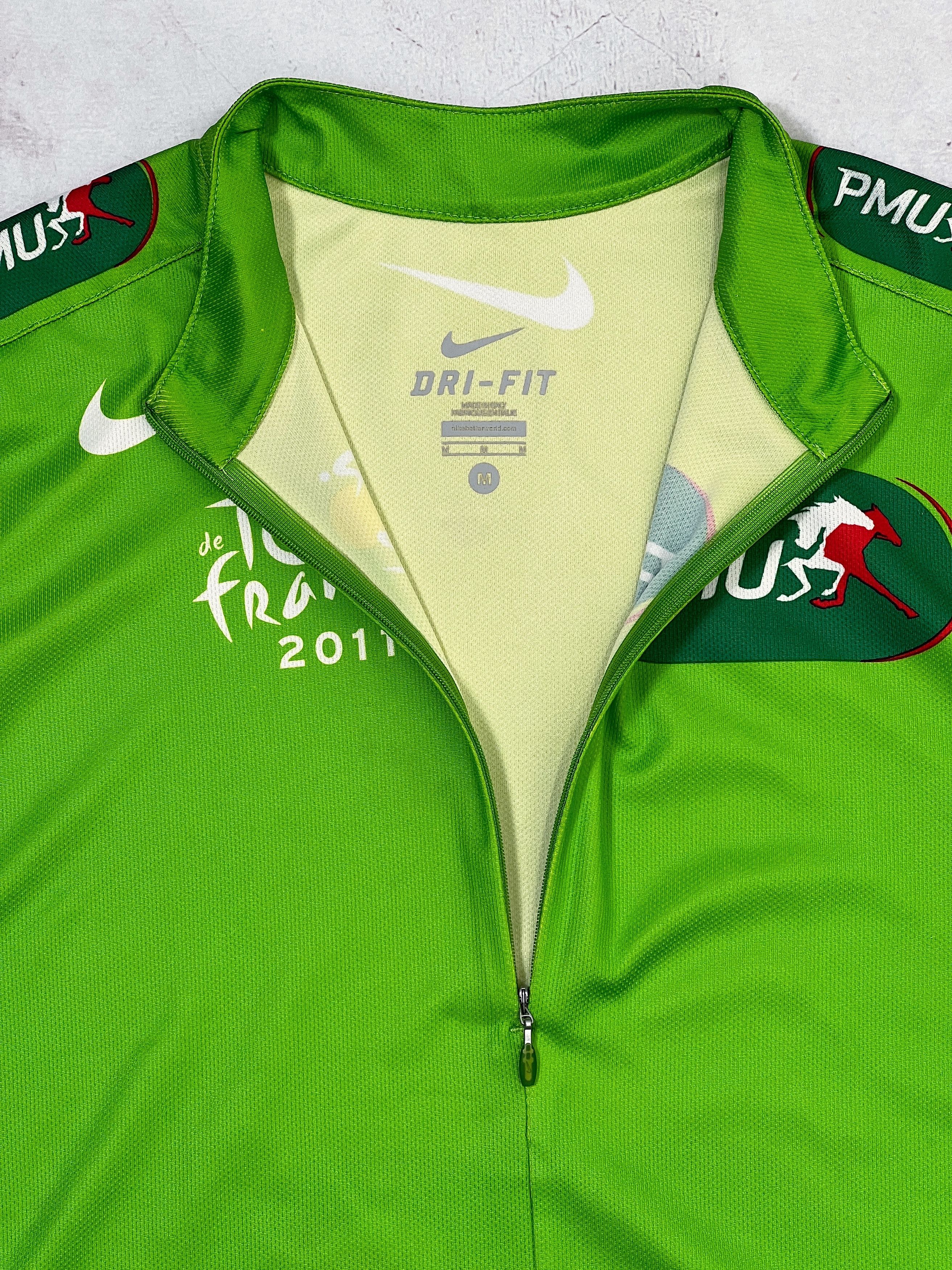 Nike × Sports Specialties Nike Tour de France 2011 Cycling Jersey PMU 1/4 zip Size US M / EU 48-50 / 2 - 7 Thumbnail