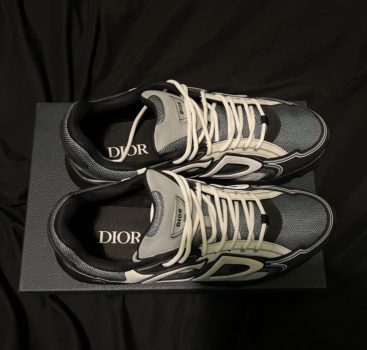 Dior Dior B30 Blue Grey Black Size 47 Sneakers Trainers Men's Size US 14 / EU 47 - 7 Thumbnail