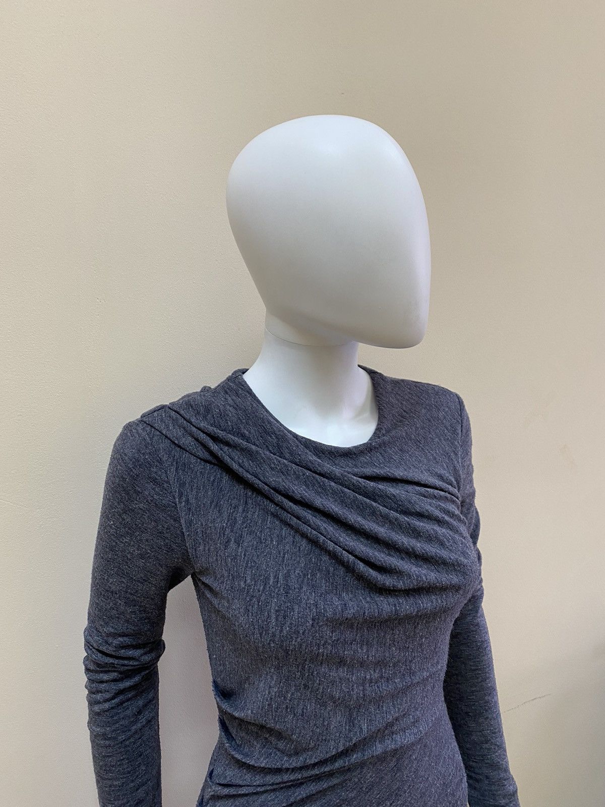 T by Alexander Wang T By Alexander Wang Womens Grey Designer Mini Dress Size S Size S / US 4 / IT 40 - 4 Thumbnail