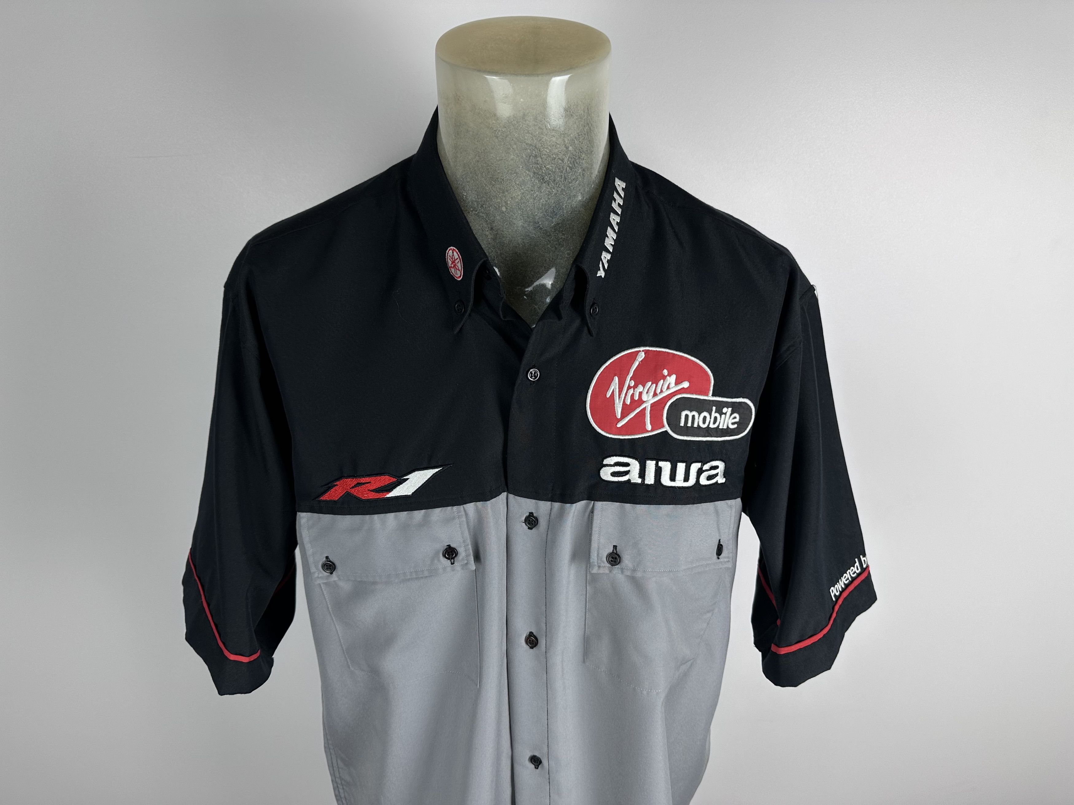 Yamaha Vintage Yamaha Team Virgin Button-Down Shirt Moto Racing Size US L / EU 52-54 / 3 - 4 Thumbnail