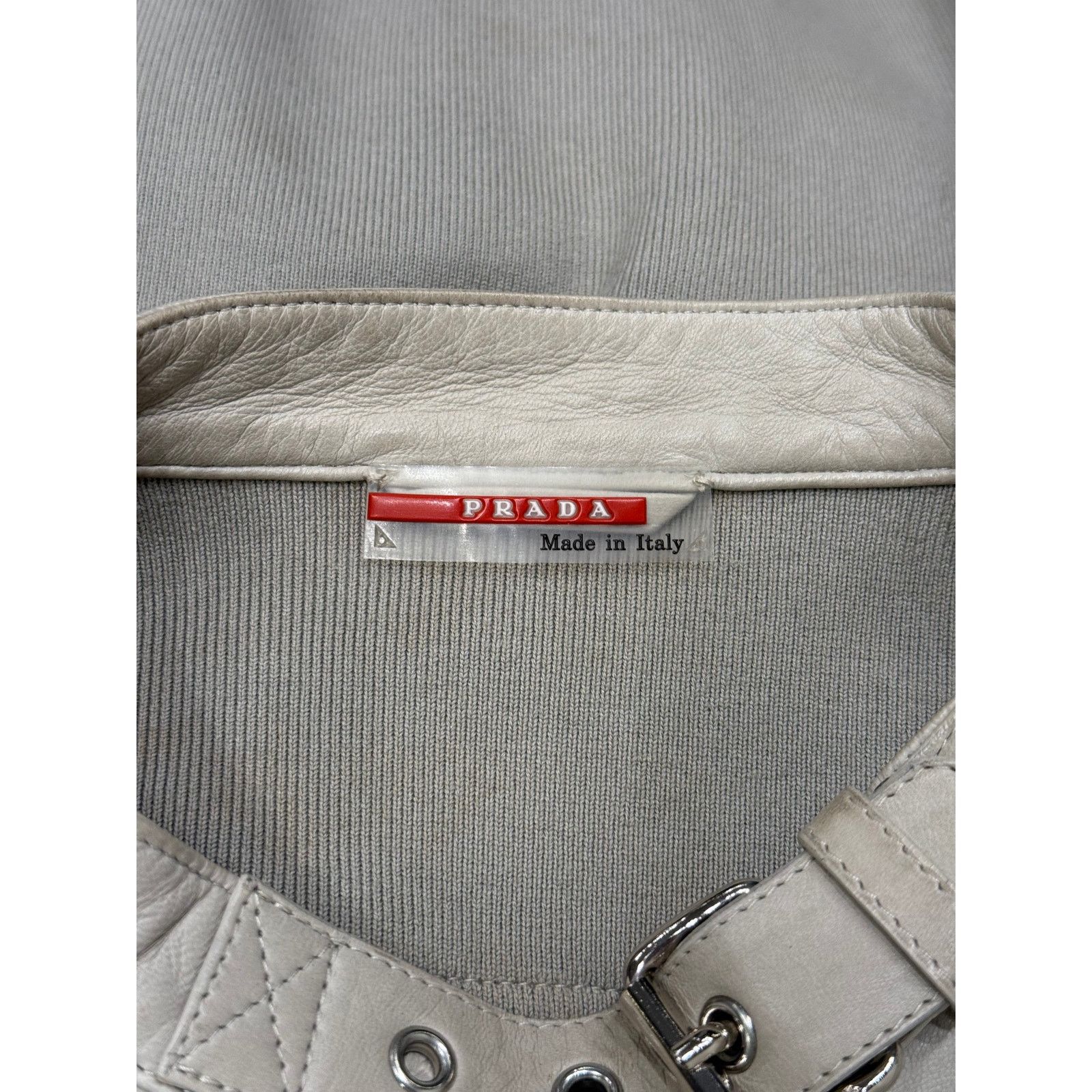 Prada Prada zipped moto leather jacket Size L / US 10 / IT 46 - 6 Thumbnail