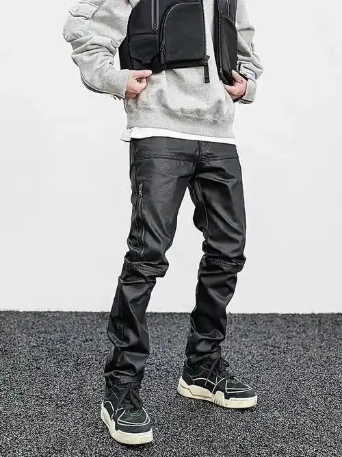 Jean tactical wax hiphop stack jeans Size US 30 / EU 46 - 1 Thumbnail
