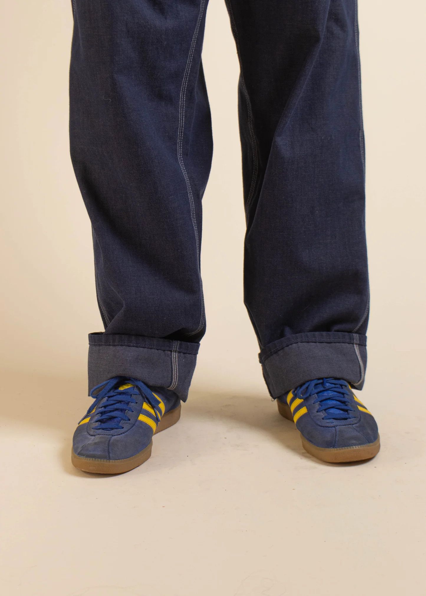 Bare Knuckles × Sears × Vintage 1960s Sears Darkwash Denim Carpenter Jeans Size US 38 / EU 54 - 8 Thumbnail