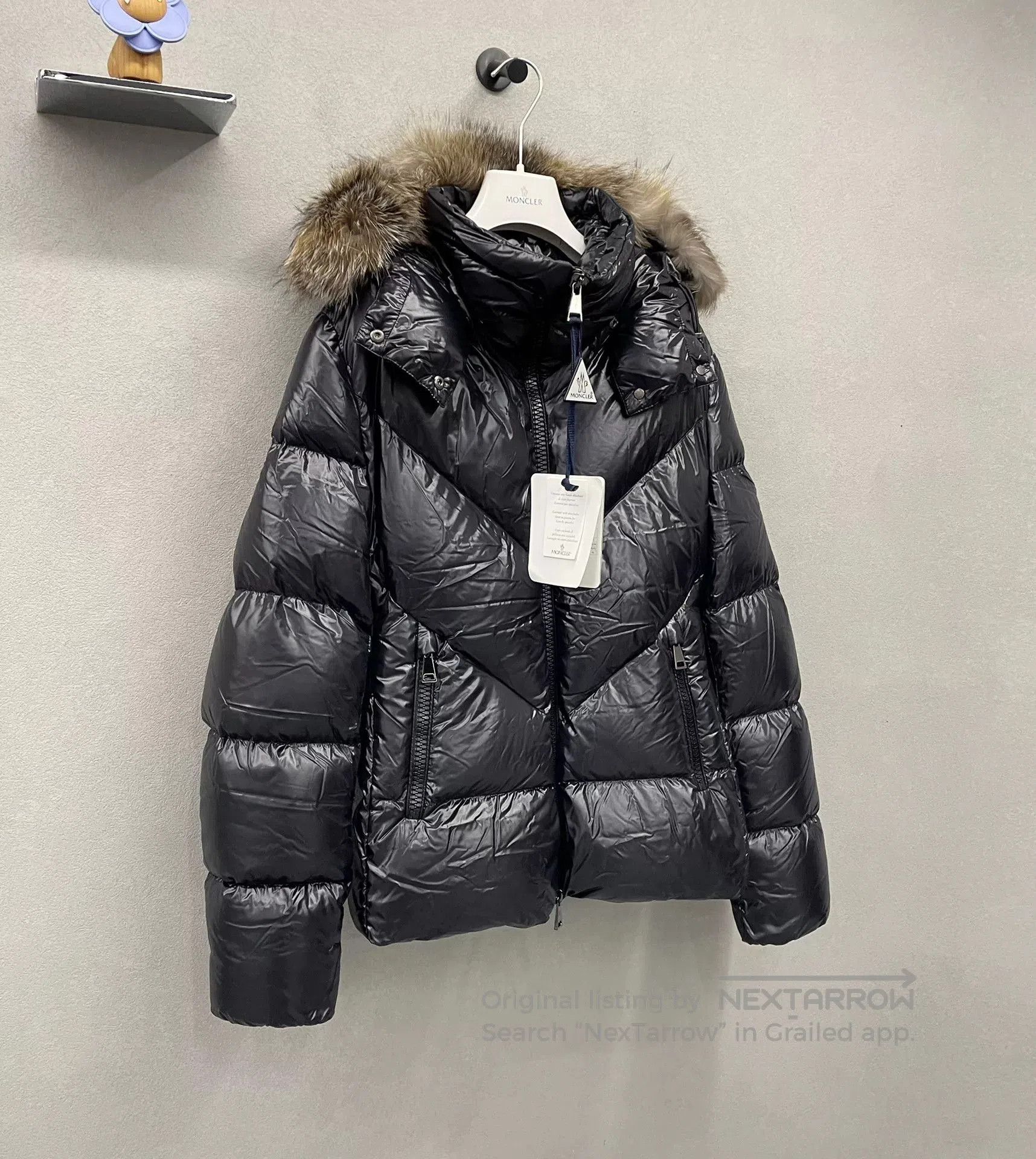 Moncler Moncler Ribaudfur Black Down Jacket. Size XXL / US 16-18 / IT 52-54 - 3 Thumbnail