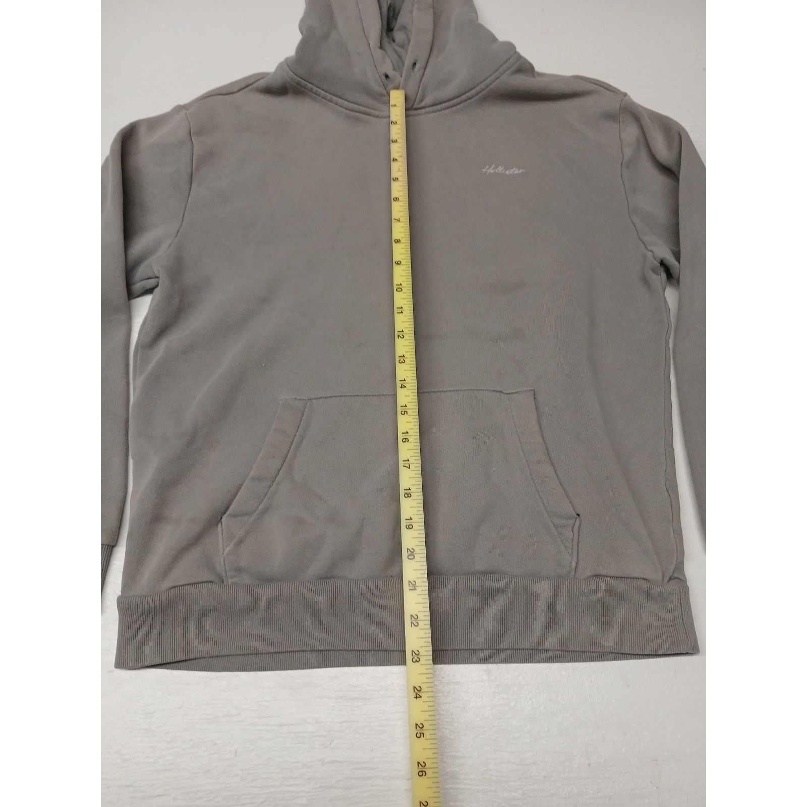 Hollister Hollister (Medium) Men's Gray Relaxed Fit Hoodie Sweatshirt Size M / US 6-8 / IT 42-44 - 4 Thumbnail