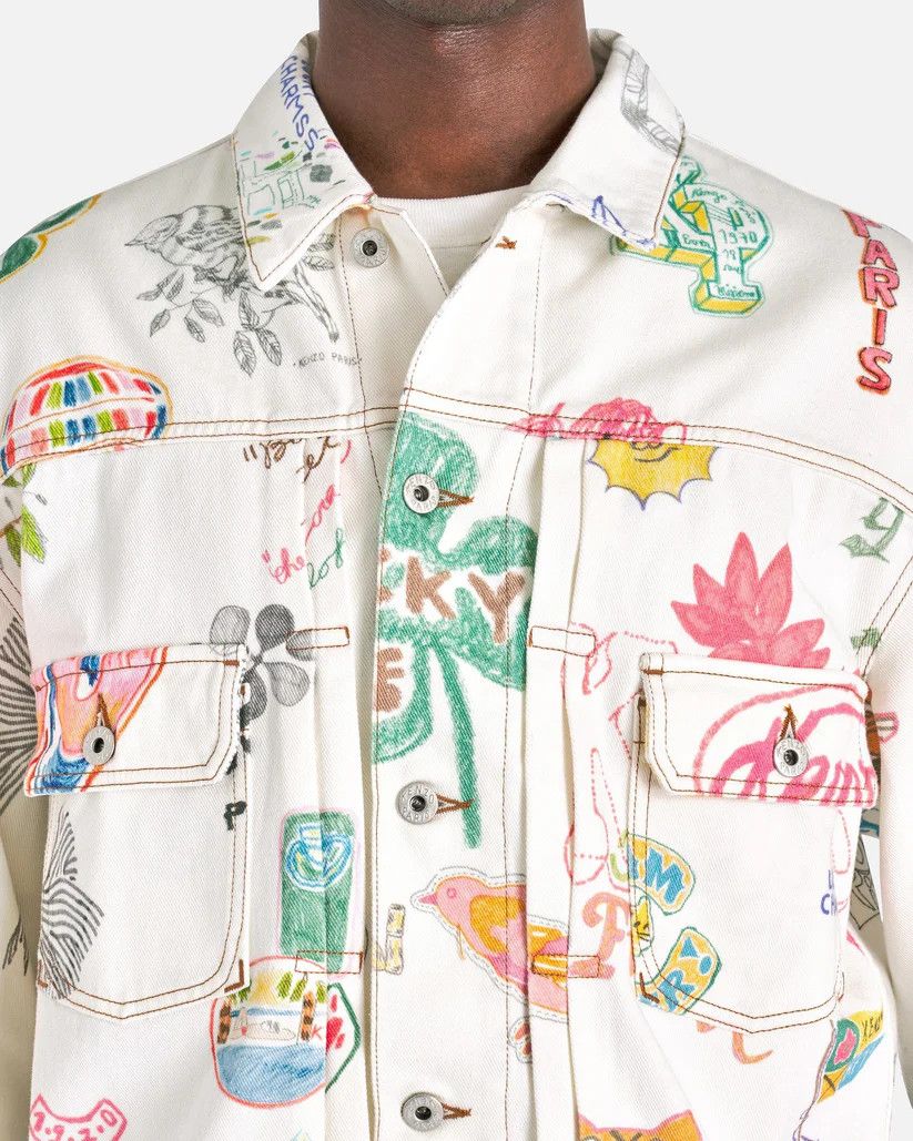 Kenzo o1s1v1r1oon0925 Denim Jacket in Multicolor Size US XXL / EU 58 / 5 - 7 Thumbnail