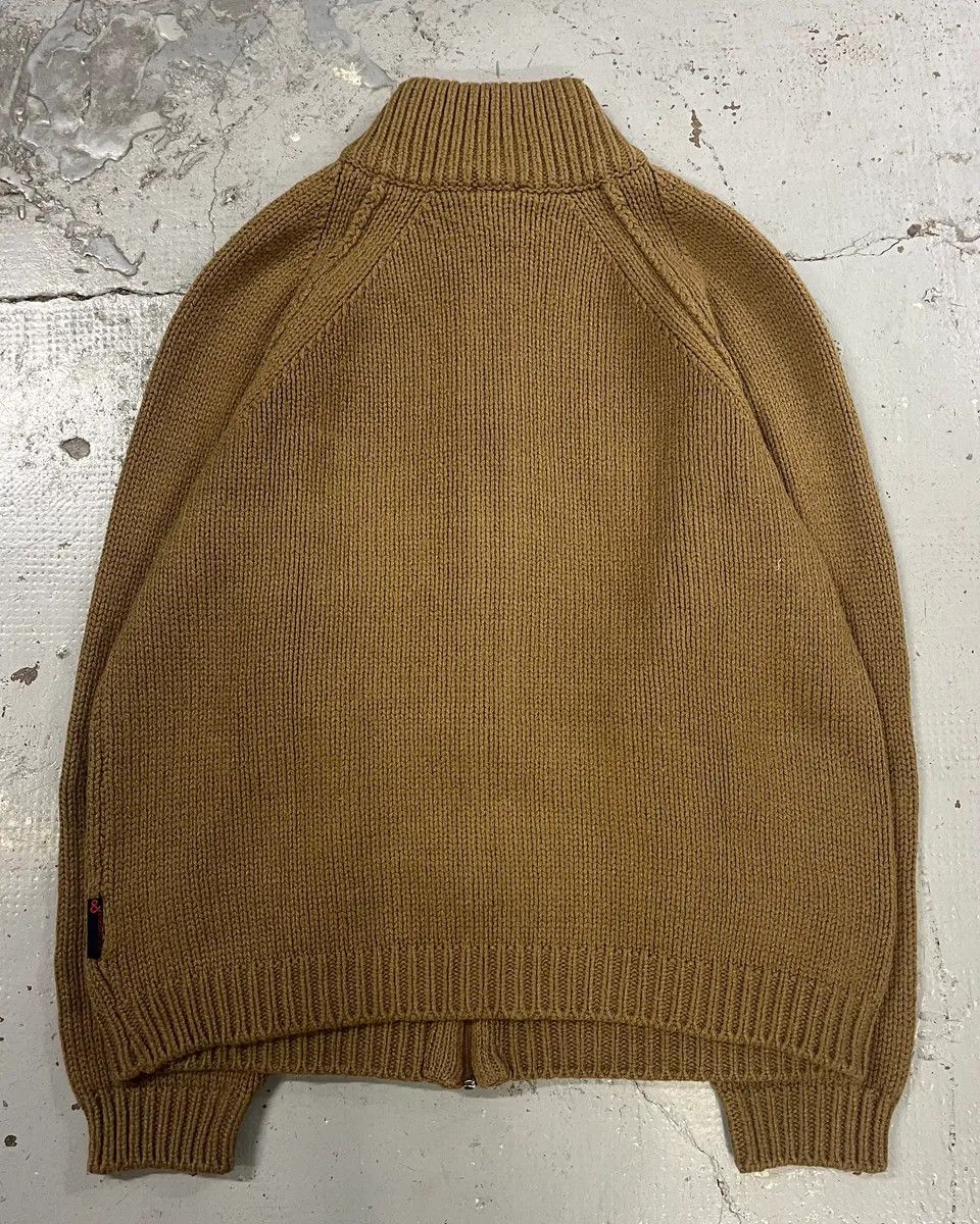 Dolce & Gabbana 1990s Dolce & Gabbana Camel Wool Zip-Up Sweater Size US M / EU 48-50 / 2 - 7 Thumbnail