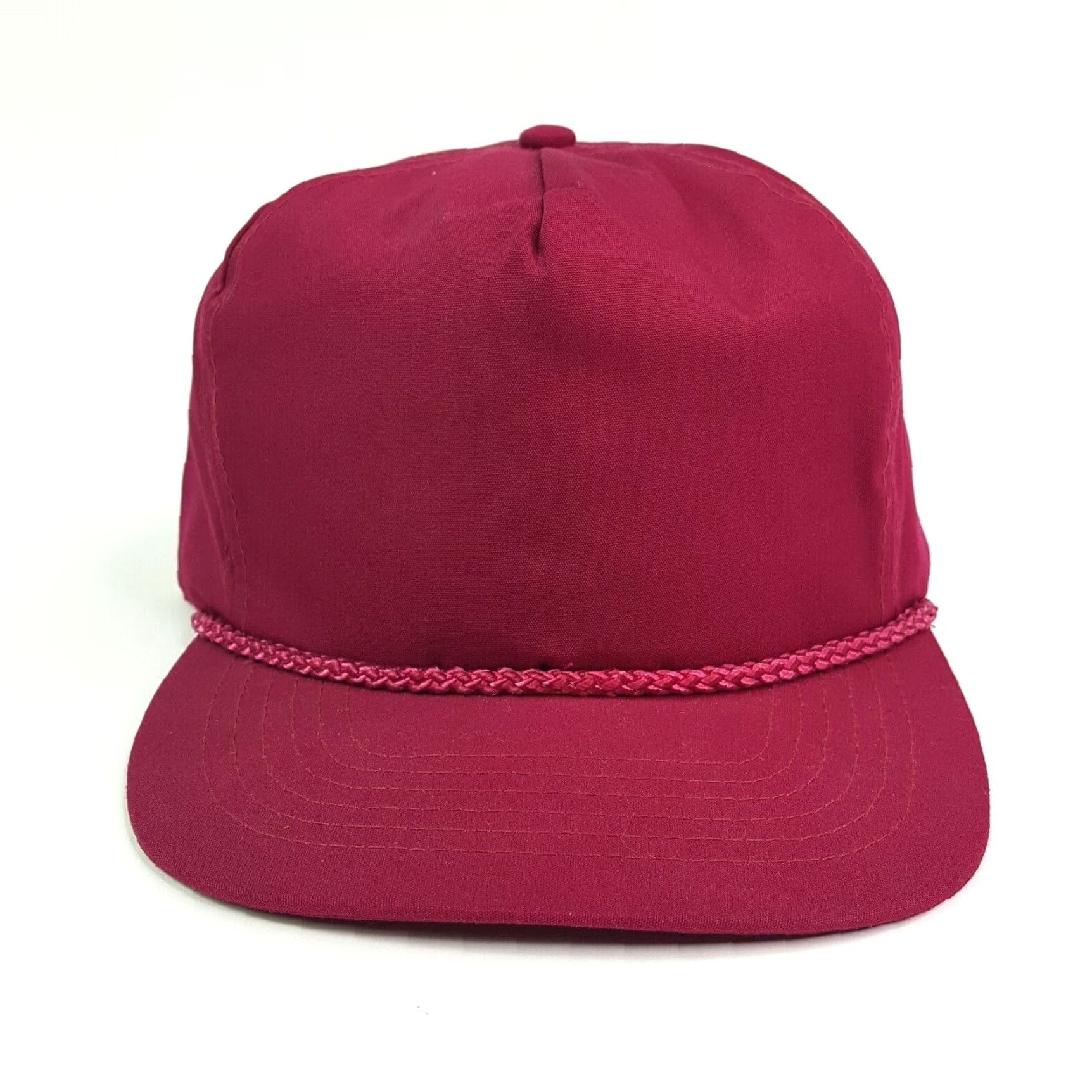 Vintage VINTAGE Otto Trucker Hat Red Adjustable Strap 90s 80s Retro Cap Canvas Nylon Polyester Unisex Mens Hat Size ONE SIZE - 2 Thumbnail