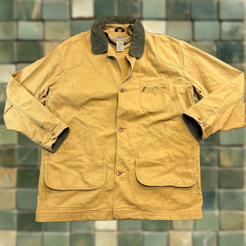 Vintage VINTAGE LL Bean Since 1912 Jacket Chore Canvas Mens Brown Style JX74 Button Out Size XL Overcoat Size US XL / EU 56 / 4 - 1 Thumbnail