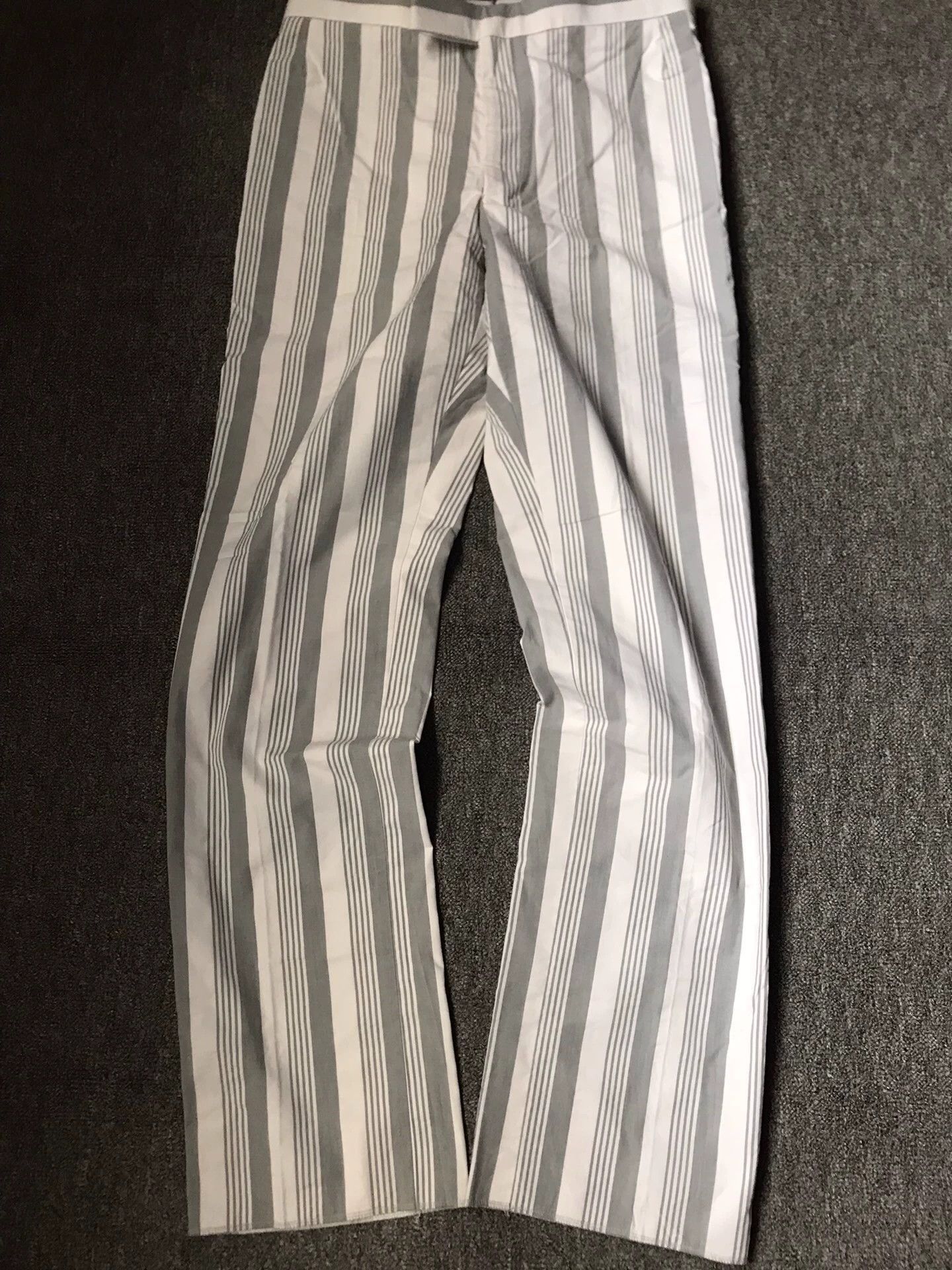 Thom Browne Gray Striped Casual Pants Size 30 Size US 30 / EU 46 - 1 Thumbnail